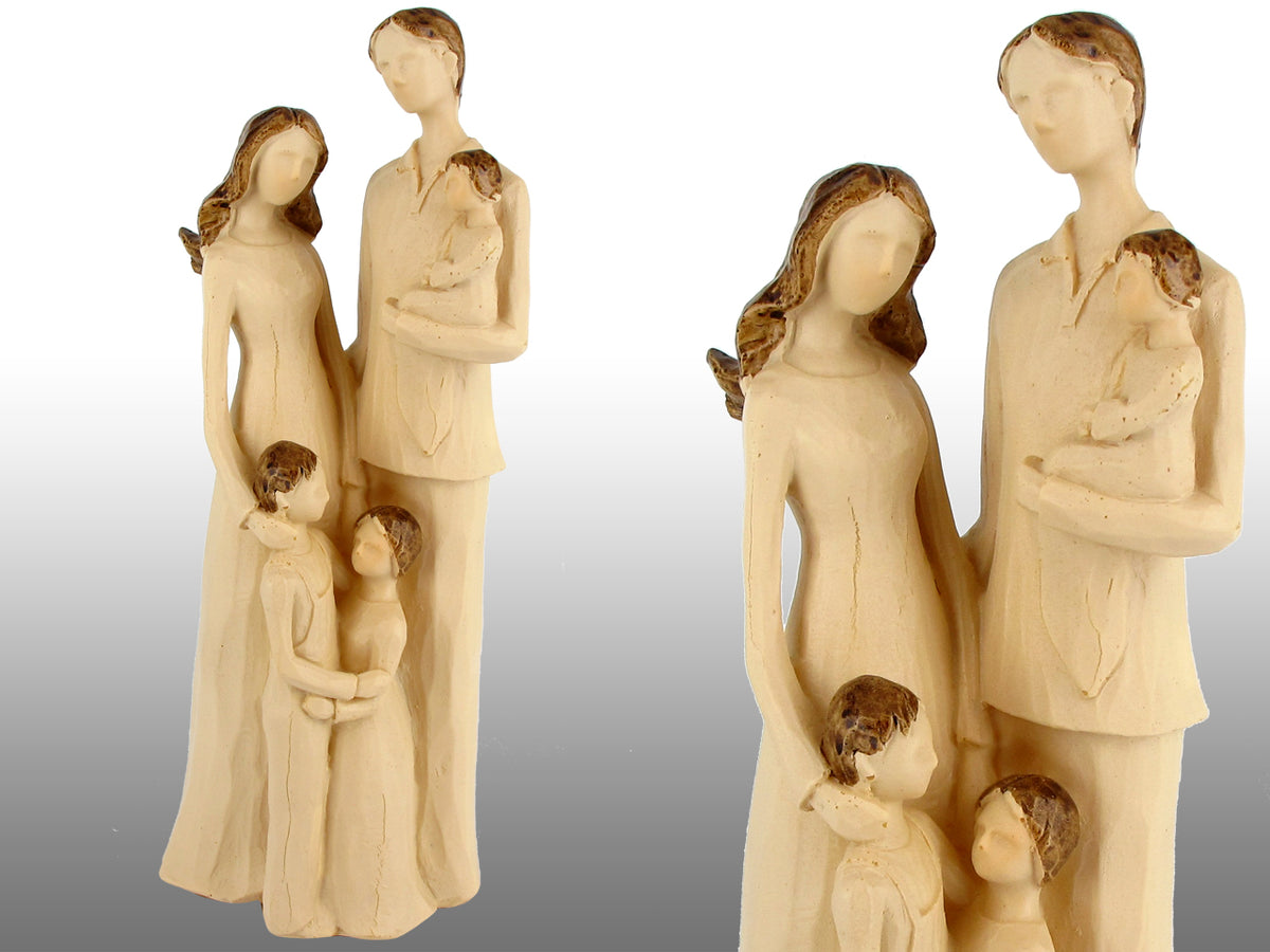 Figurina della famiglia 24 cm, personalizzabile con incisione