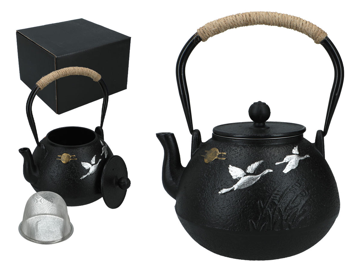 Teiera in ghisa con infusore smaltato da 1200ml