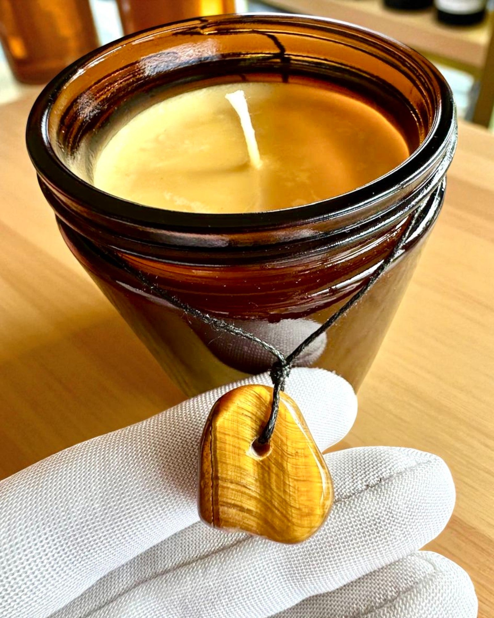 Candela Intenzionale Potere della Tigre – Fiducia in se stessi e prosperità, 250 ml, possibilità di personalizzazione del coperchio per regalo