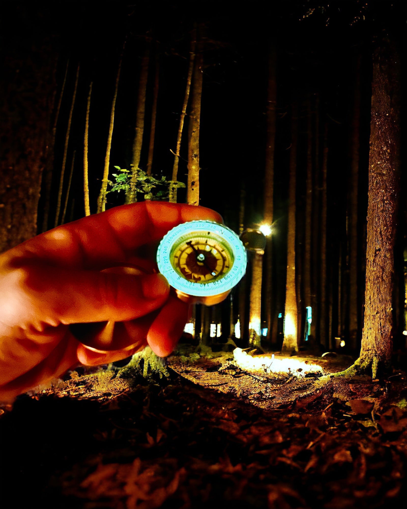 Bussola in Ottone Impermeabile con Effetto Luminoso - Essenziale per Escursioni e Campeggio, personalizzazione con incisione