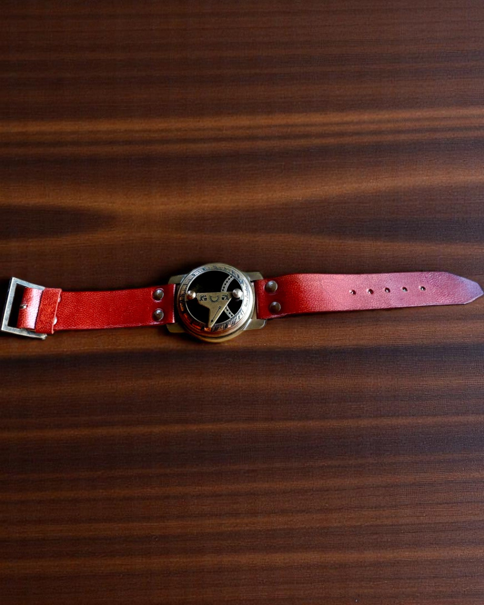 Orologio Solare con Bussola - Fatto a Mano, Artigianato Autentico, possibilità di incisione