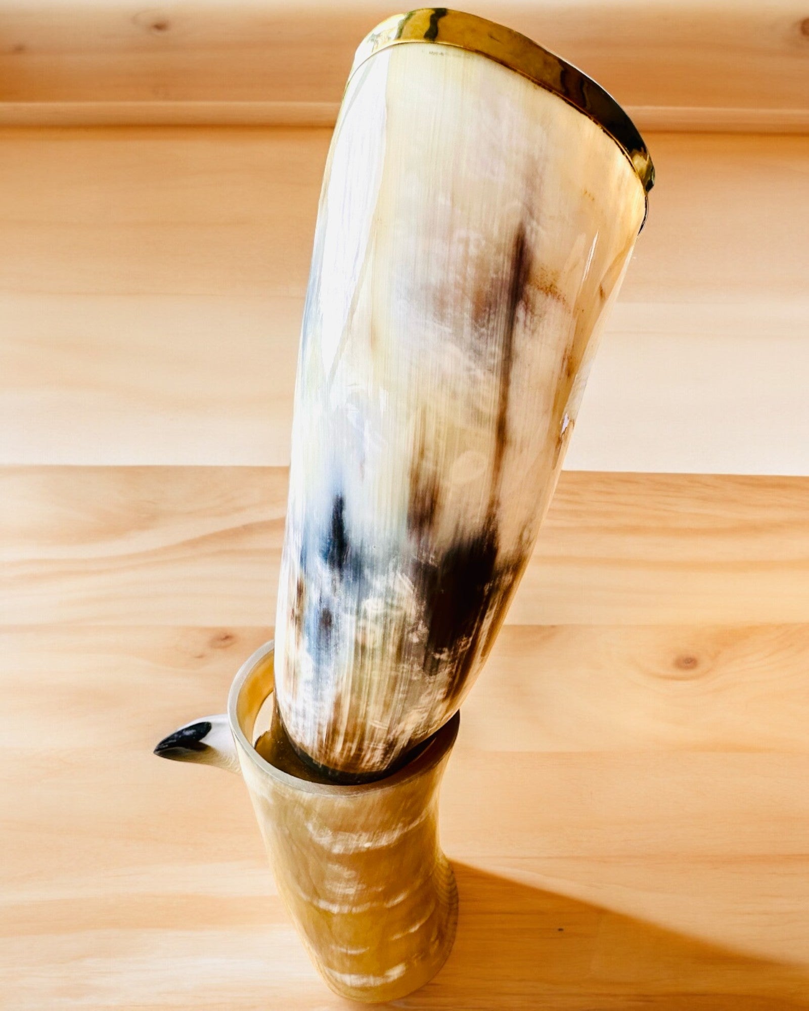 Tazza Corno "Viking Valor" - Incisa a Mano, Qualità Premium - 4 varianti disponibili