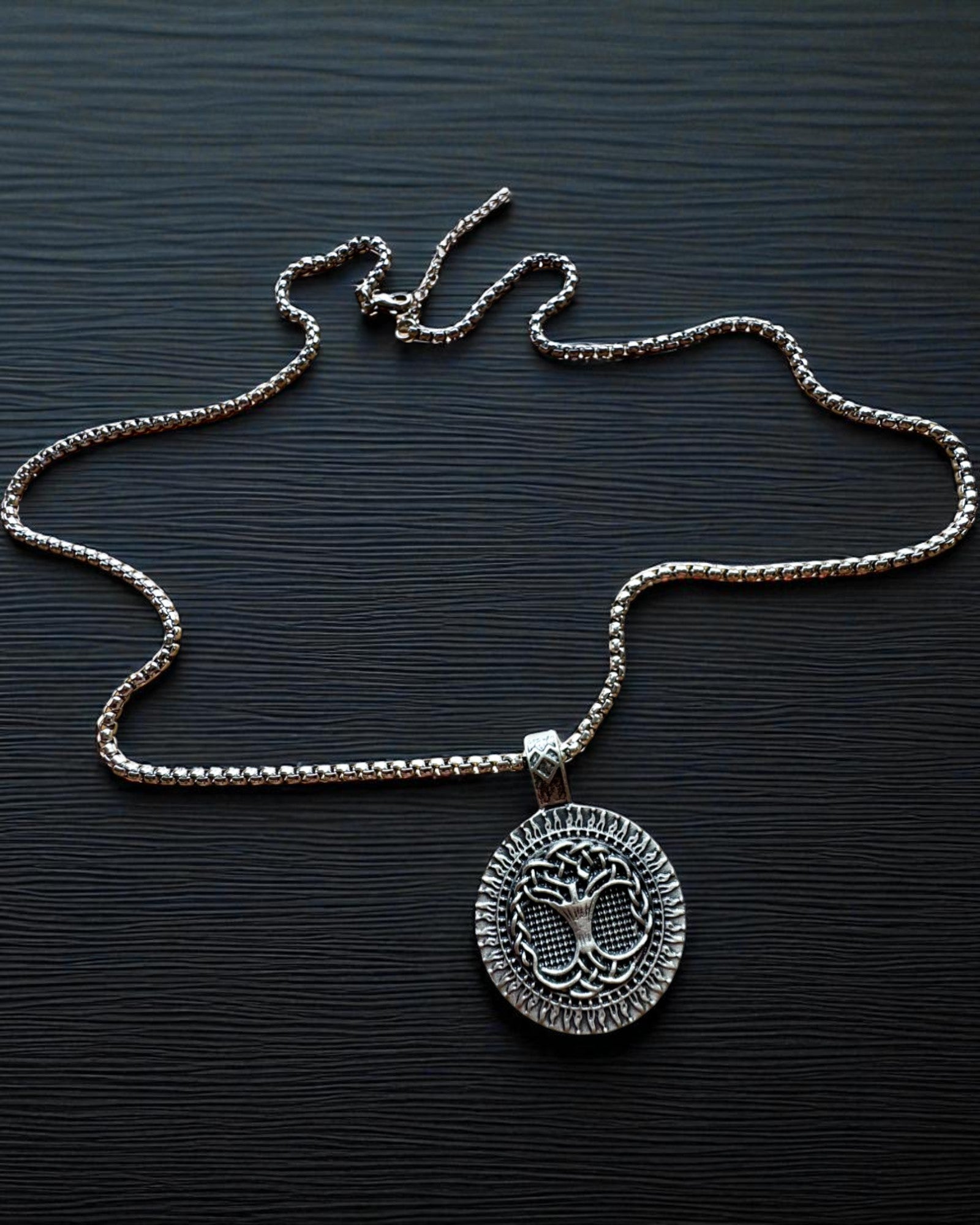 Amuleto Albero della Vita con Possibilità di Incisione - collana "Vitalità della Natura", personalizzazione