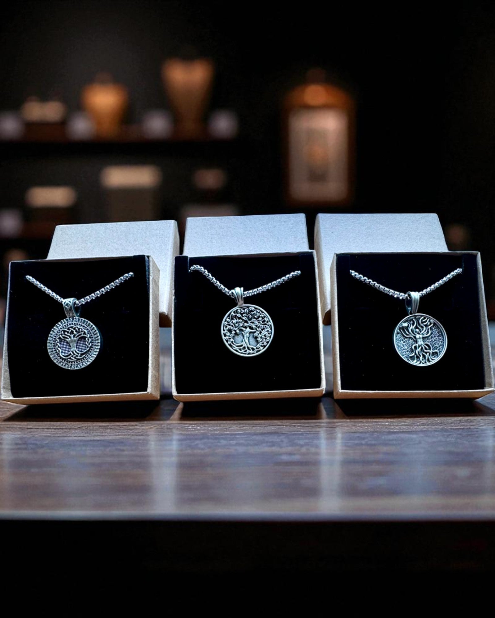 Amuleto Albero della Vita con Possibilità di Incisione - collana "Vitalità della Natura", personalizzazione