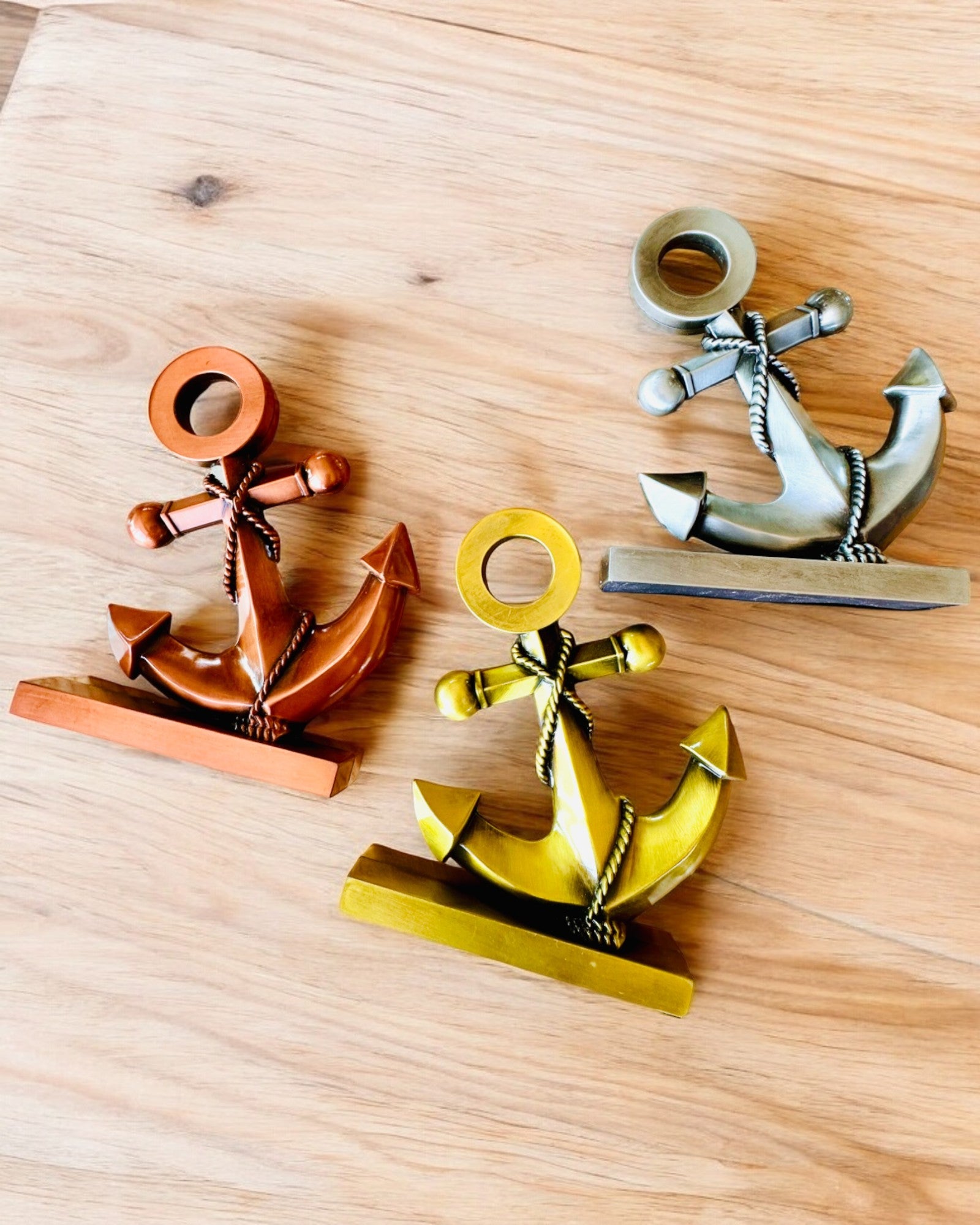 Ancora Decorativa in Alluminio - Elegante Decorazione con Possibilità di Incisione - 3 varianti di colore