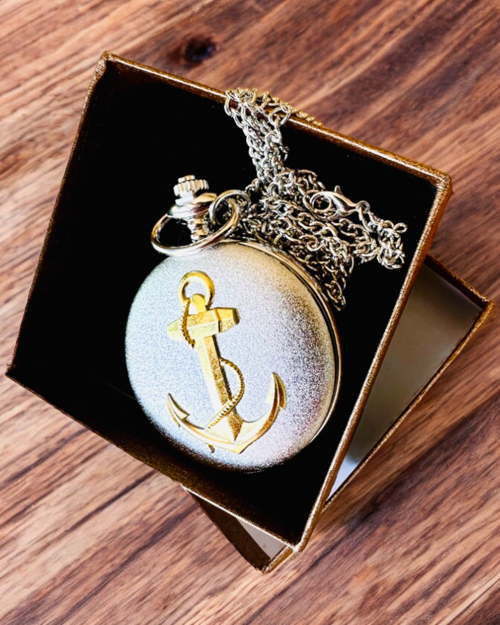 Orologio da Tasca "Złota Kotwica" - personalizzazione per regalo con incisione