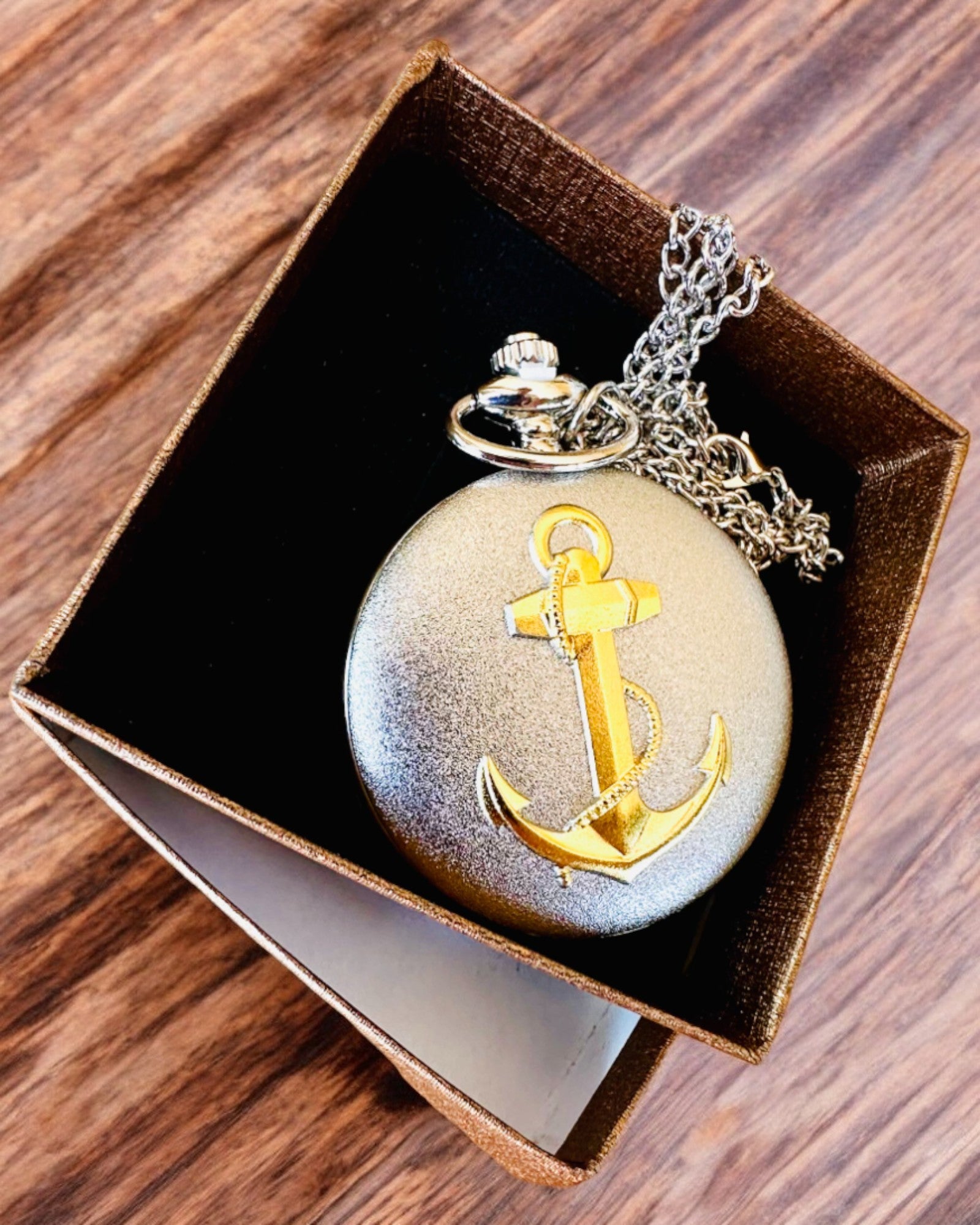 Orologio da Tasca "Złota Kotwica" - personalizzazione per regalo con incisione