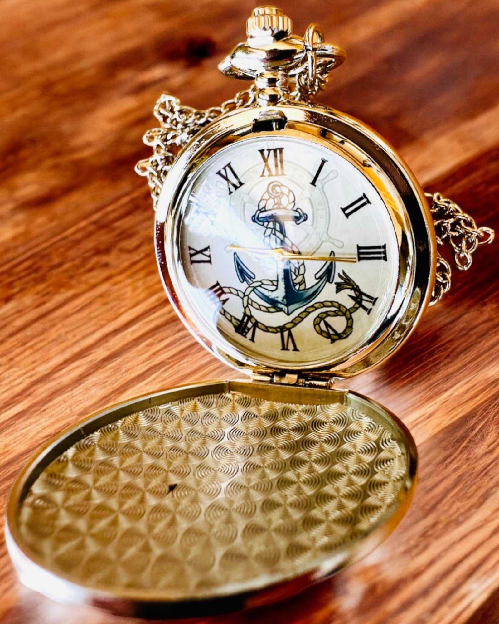 Orologio da Tasca "Złota Kotwica" - personalizzazione per regalo con incisione