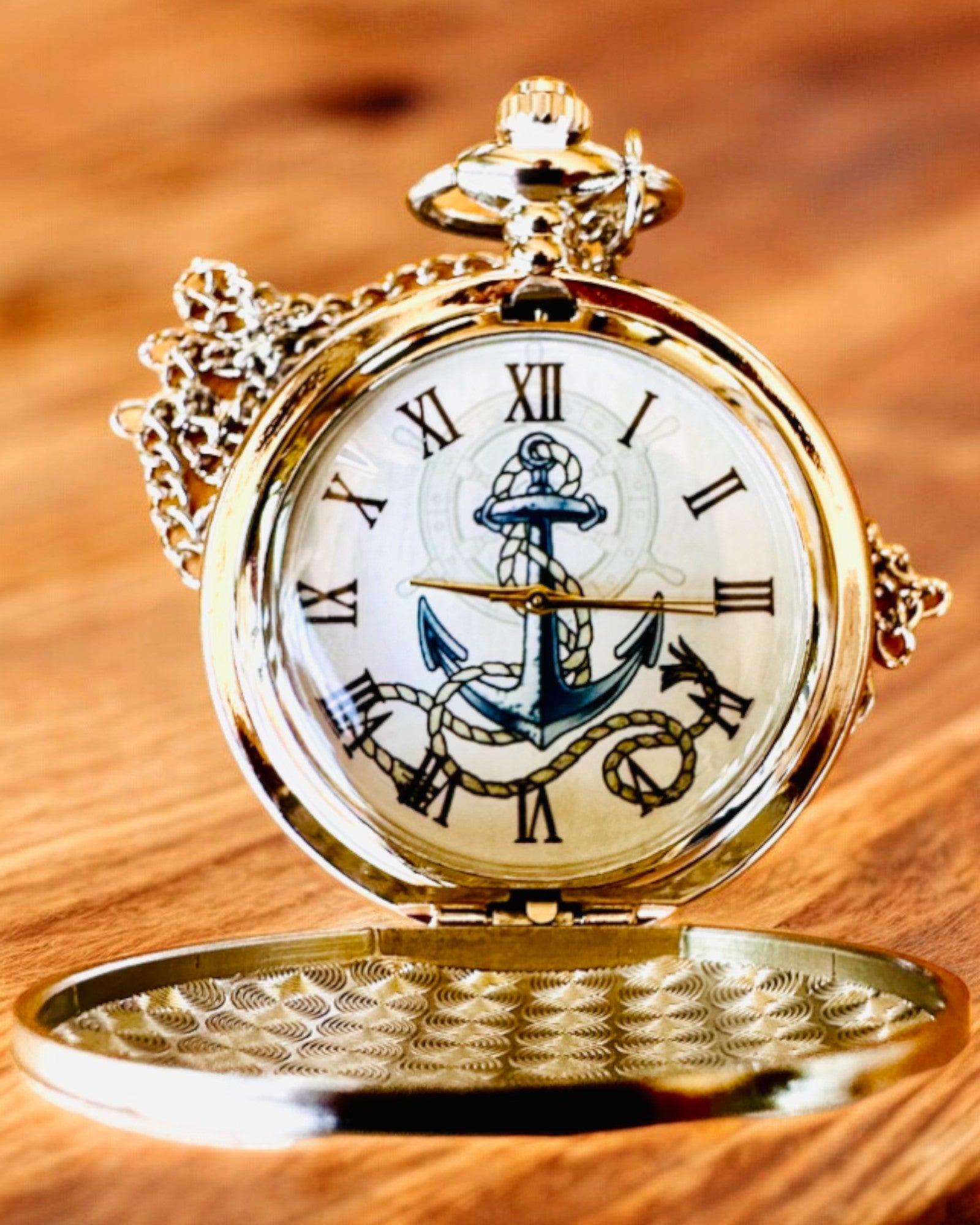 Orologio da Tasca "Złota Kotwica" - personalizzazione per regalo con incisione