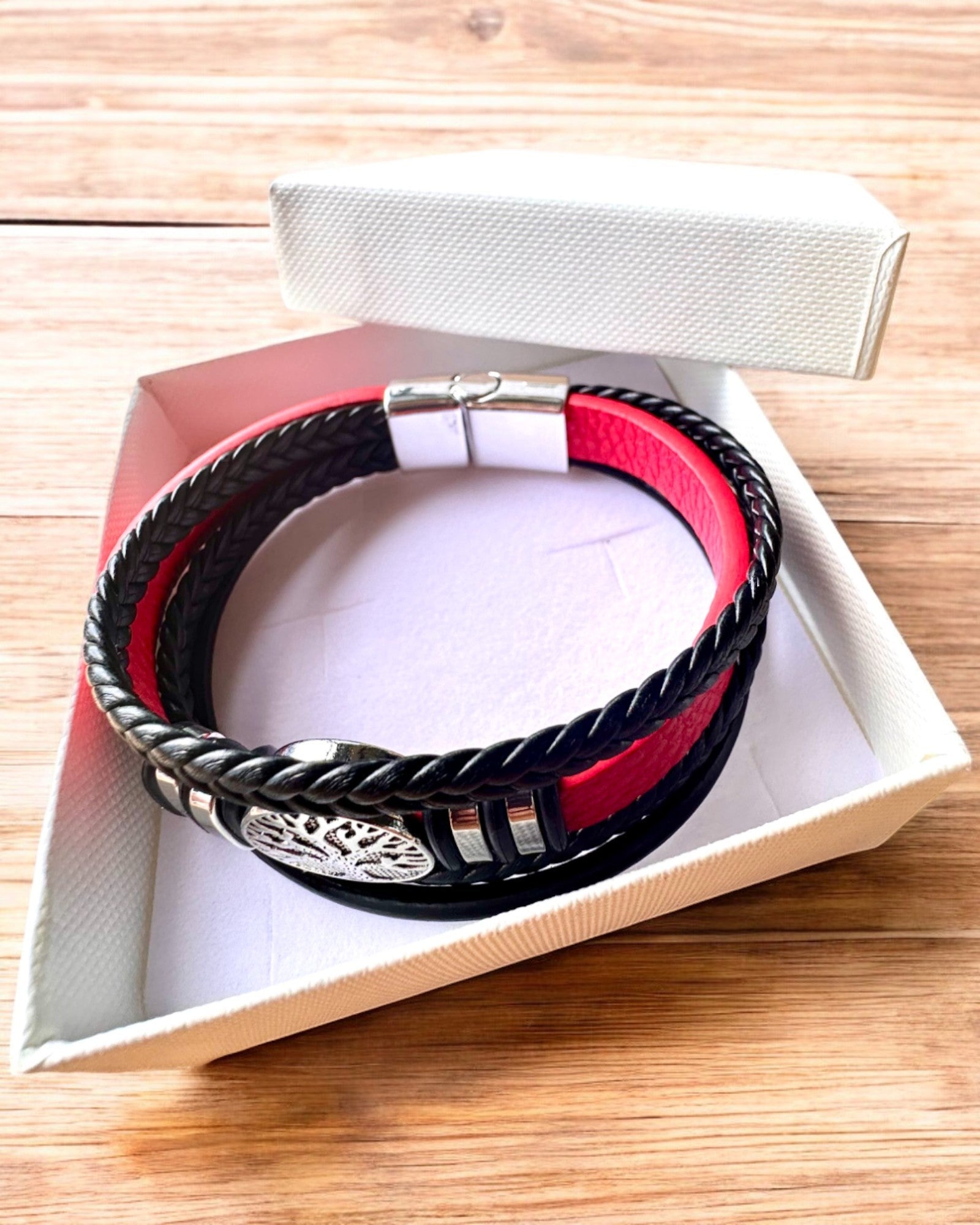 Braccialetto "Albero della Vita" con possibilità di personalizzazione per regalo, 3 varianti di colore