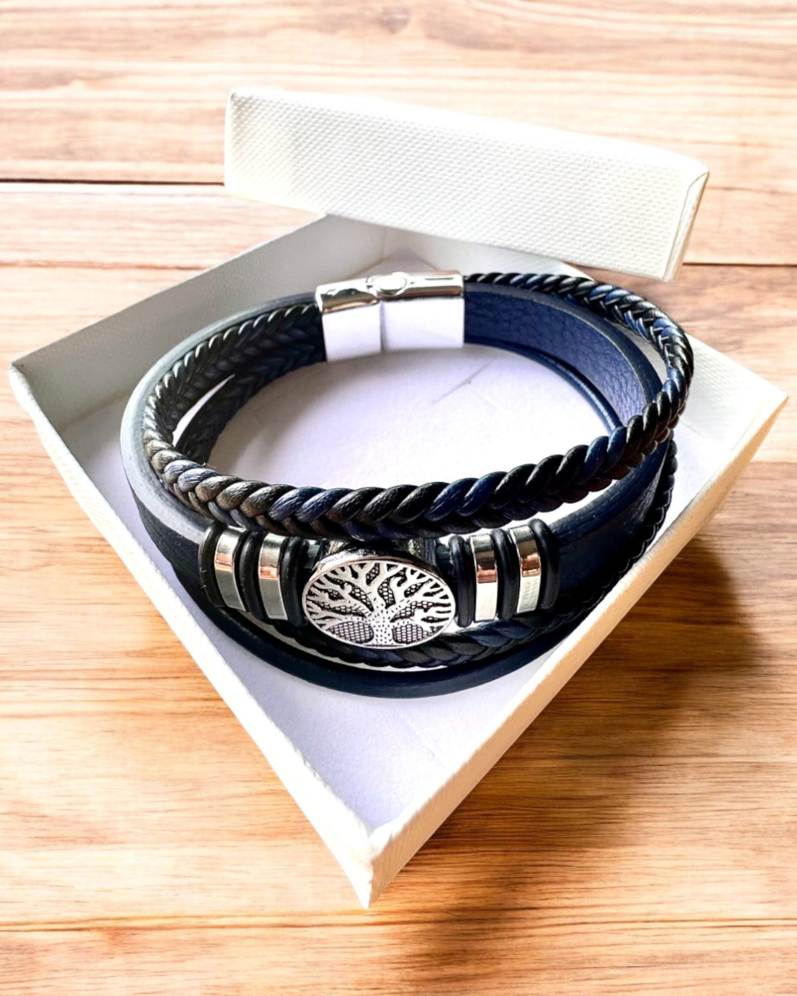 Braccialetto "Albero della Vita" con possibilità di personalizzazione per regalo, 3 varianti di colore