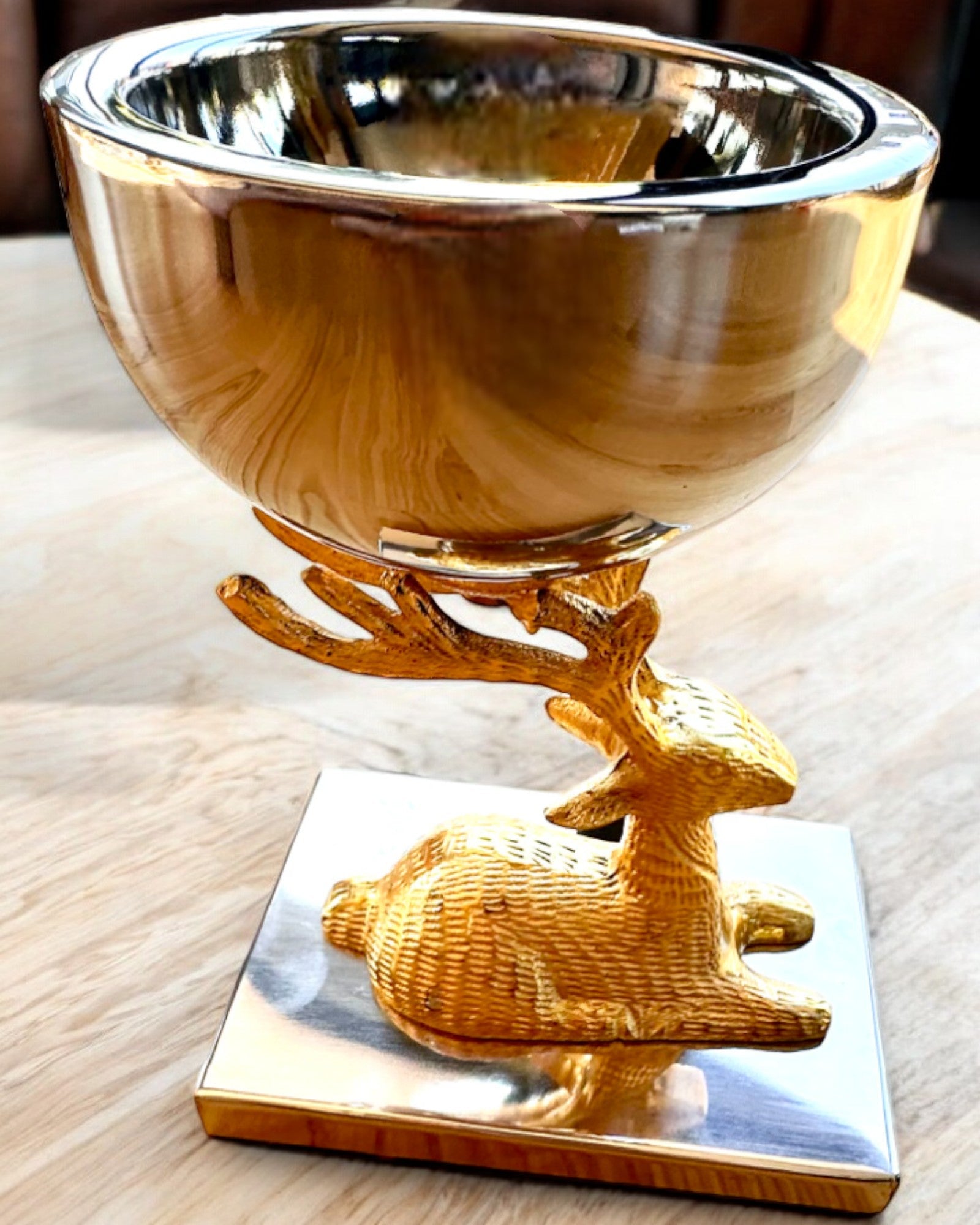 Misa decorativa "Jelenie Trofeum" – Artigianato dall'India, personalizzazione con incisione