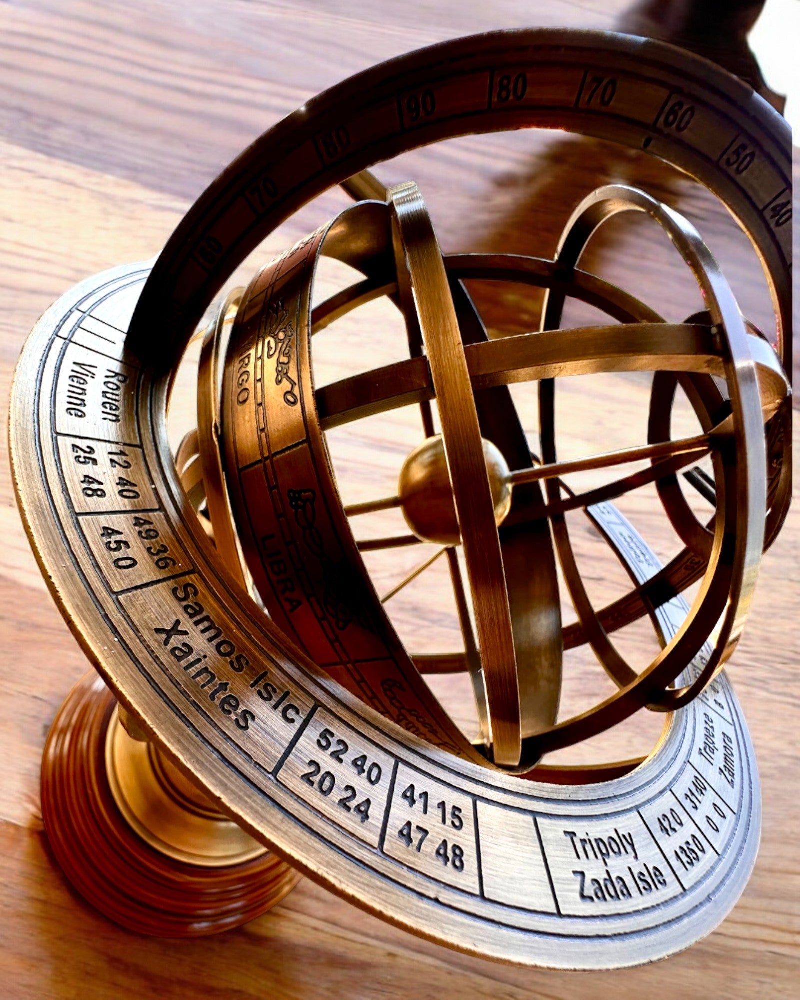 Astrolabium Artis 2 - 30 cm di altezza, Fatto a Mano con Opzione di Incisione, decorazione per ufficio, premium