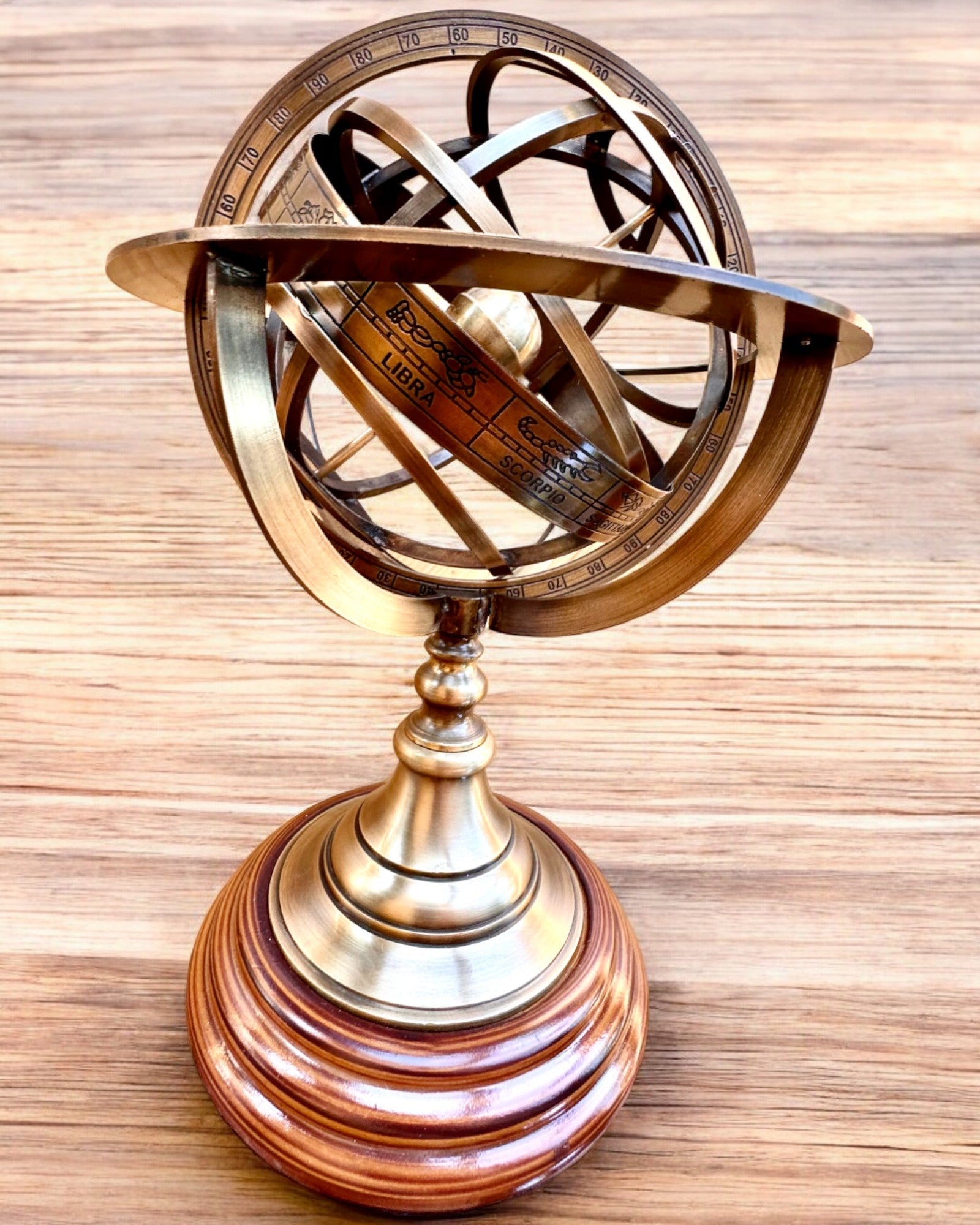 Astrolabium Artis 2 - 30 cm di altezza, Fatto a Mano con Opzione di Incisione, decorazione per ufficio, premium