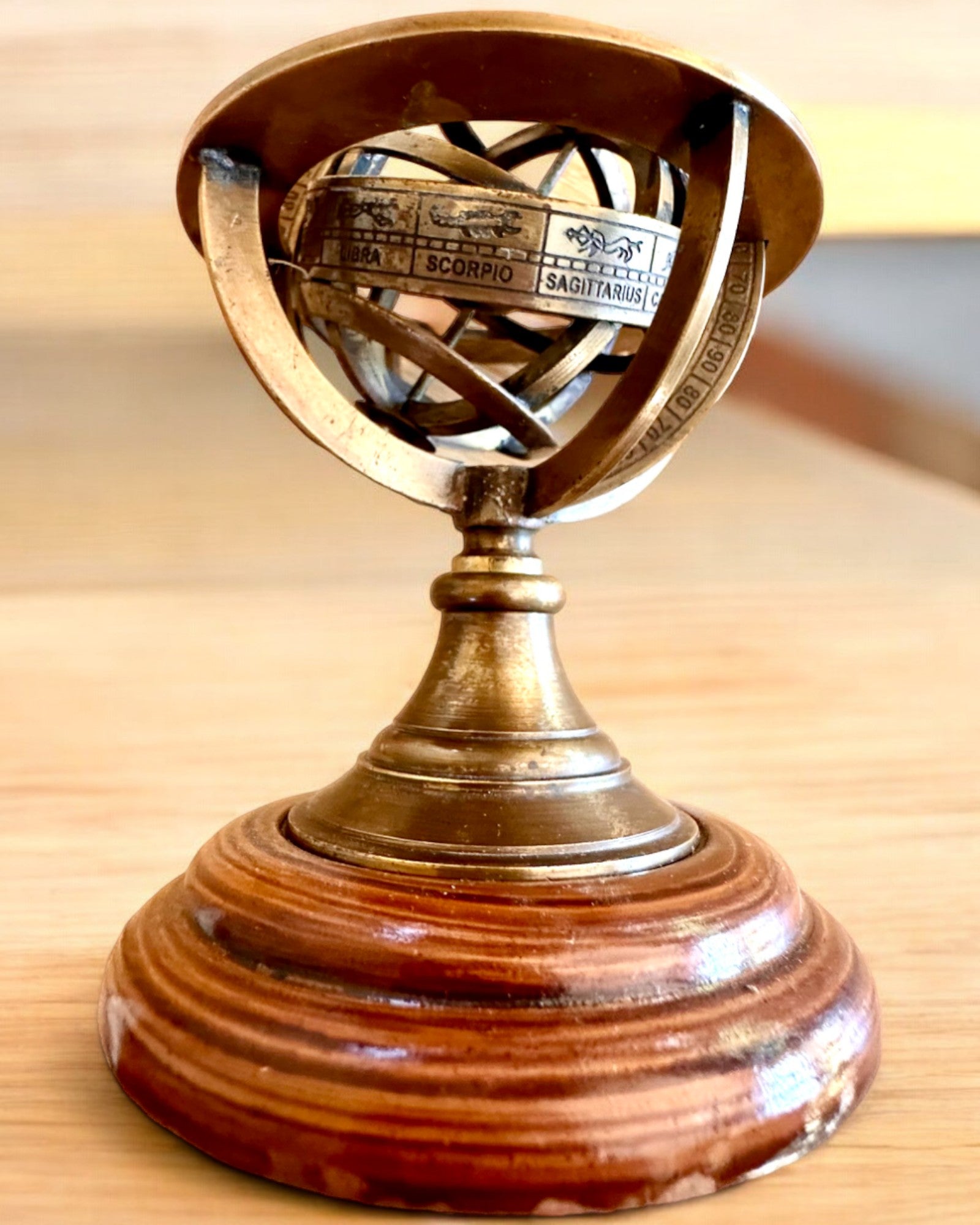 Astrolabium Artis 2 - 30 cm di altezza, Fatto a Mano con Opzione di Incisione, decorazione per ufficio, premium