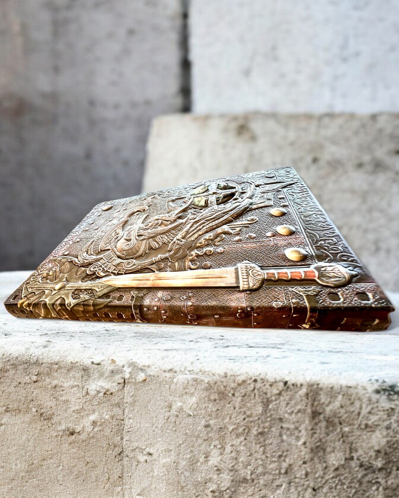 Cronaca del Guerriero Taccuino con Motivo Cavaliere, quaderno con possibilità di personalizzazione con incisione per regalo