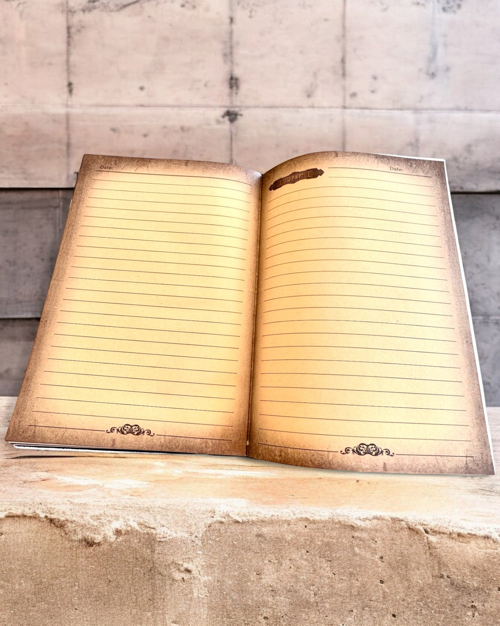 Cronaca del Guerriero Taccuino con Motivo Cavaliere, quaderno con possibilità di personalizzazione con incisione per regalo