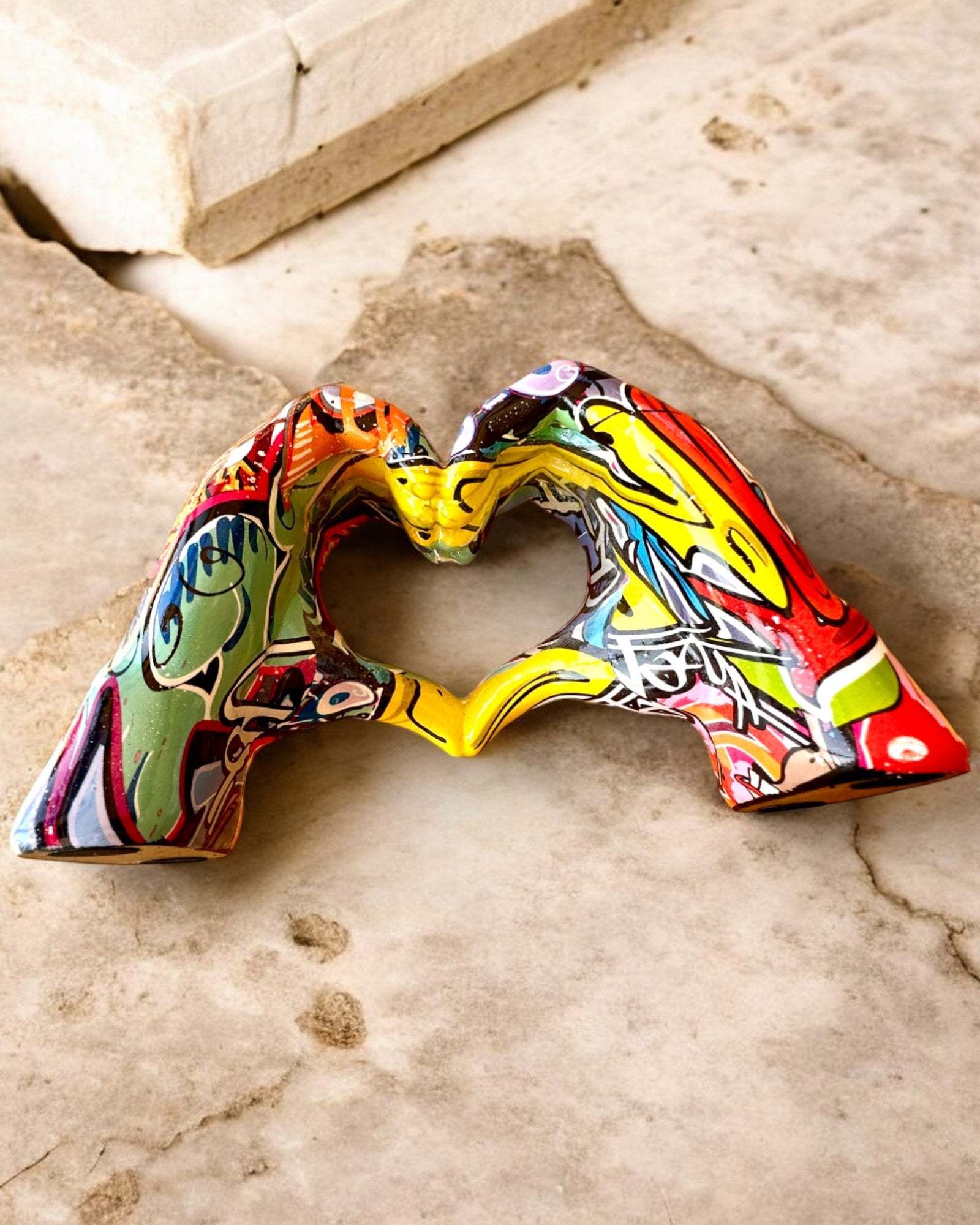 Figura decorativa Colorato Manico Decorativo ArtBrace - possibilità di personalizzazione con incisione, per regalo