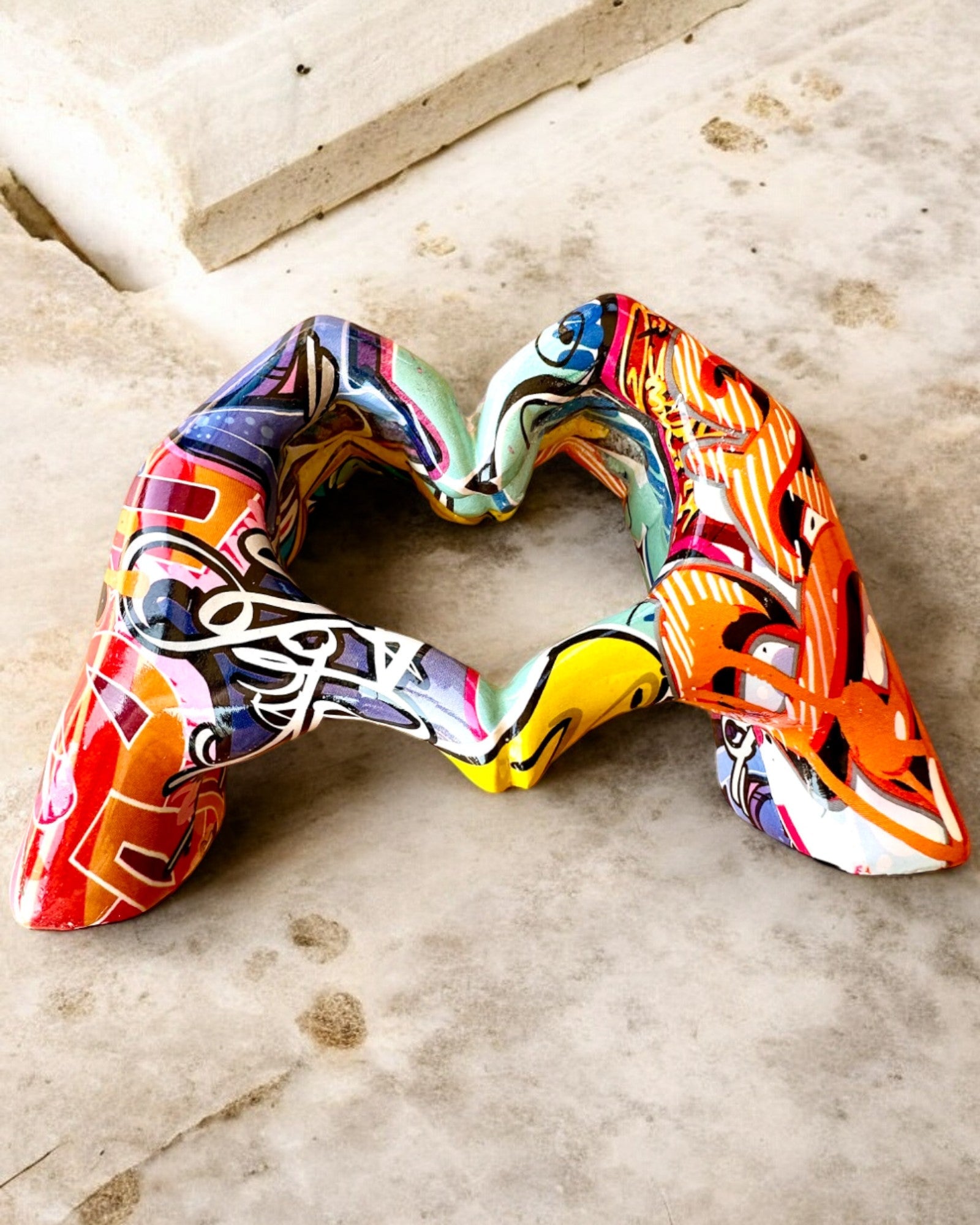 Figura decorativa Colorato Manico Decorativo ArtBrace - possibilità di personalizzazione con incisione, per regalo