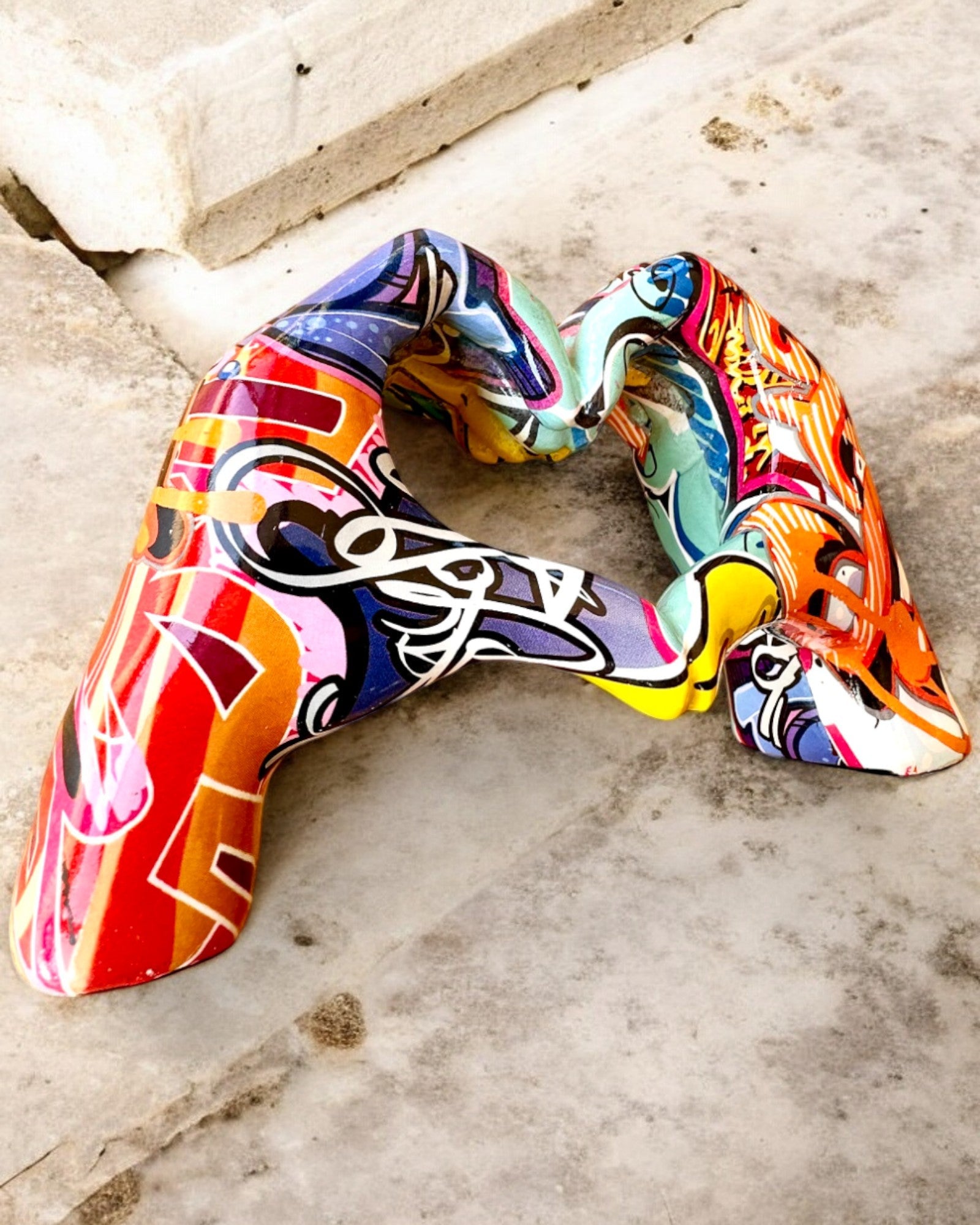 Figura decorativa Colorato Manico Decorativo ArtBrace - possibilità di personalizzazione con incisione, per regalo