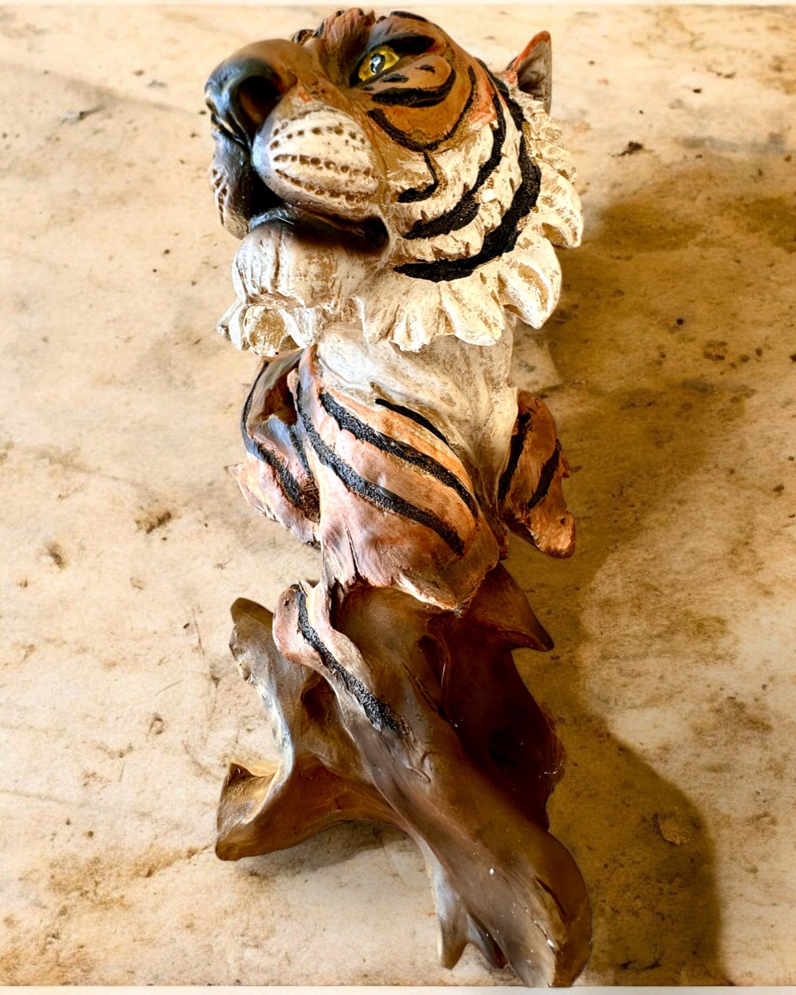 Statuetta "Tigre Re della Giungla" con Opzione di Incisione, figura di 29 cm di altezza, decorazione per regalo