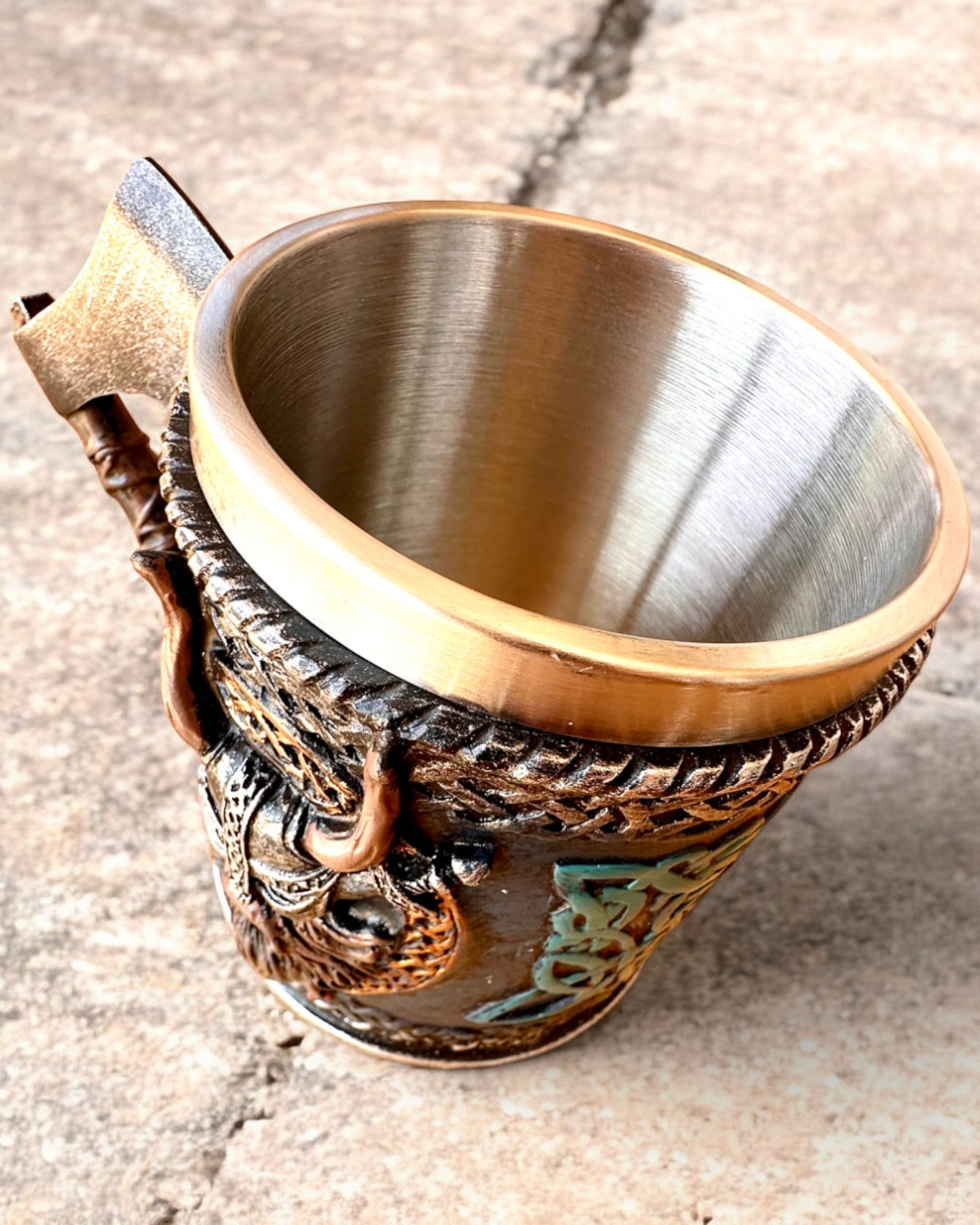 Tazza vichinga Ragnar's Horn - con Opzione di Incisione per regalo, 250 ml