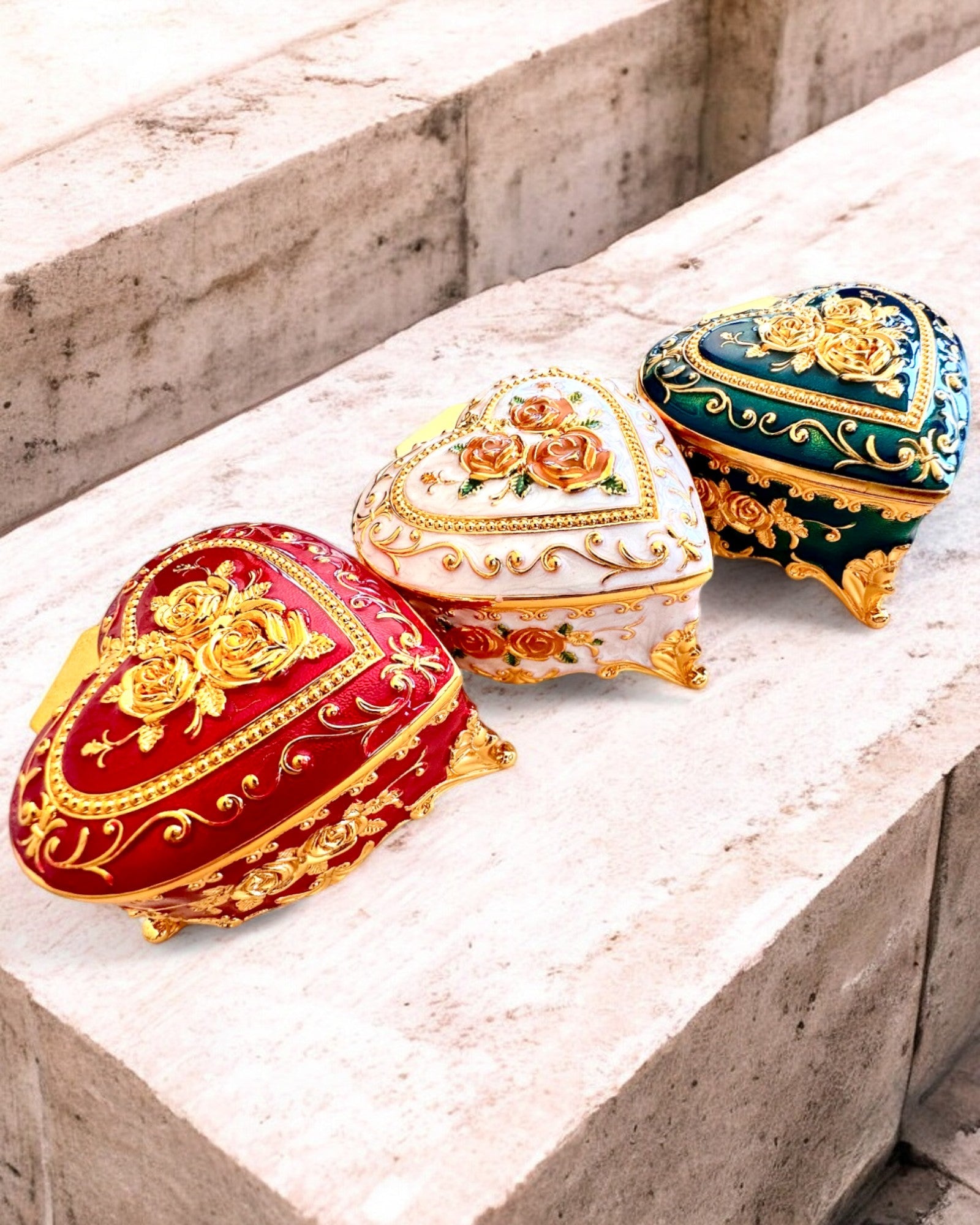 Scatola portagioie "Royal Elegance" - con opzione di incisione per regalo, 3 varianti tra cui scegliere