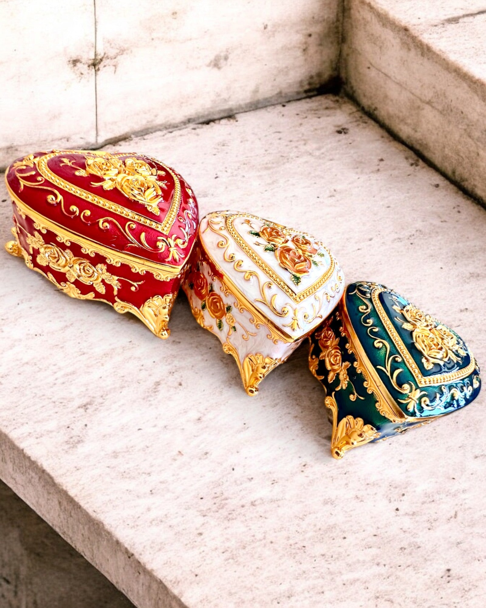 Scatola portagioie "Royal Elegance" - con opzione di incisione per regalo, 3 varianti tra cui scegliere