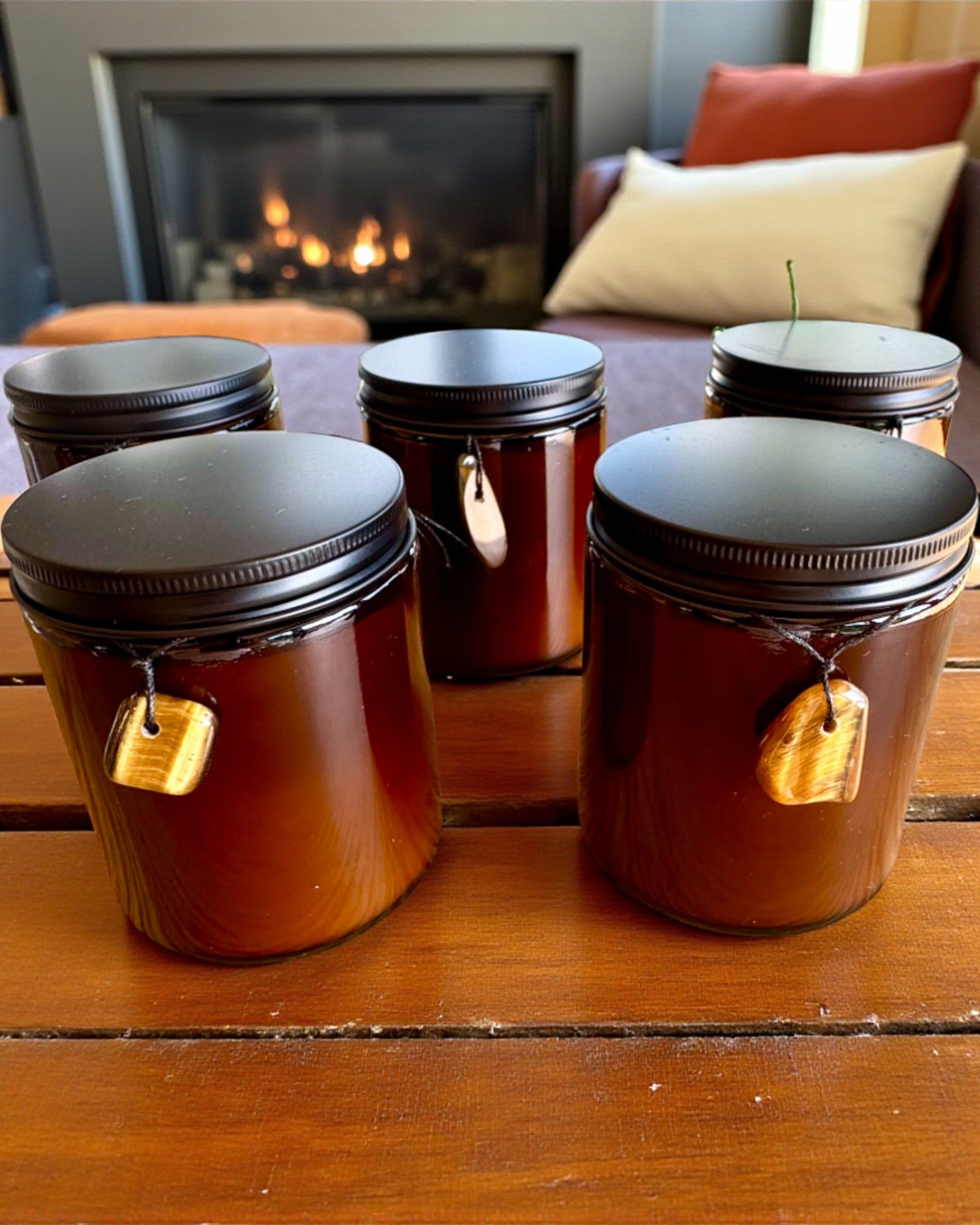 Candela Intenzionale Potere della Tigre – Fiducia in se stessi e prosperità, 250 ml, possibilità di personalizzazione del coperchio per regalo