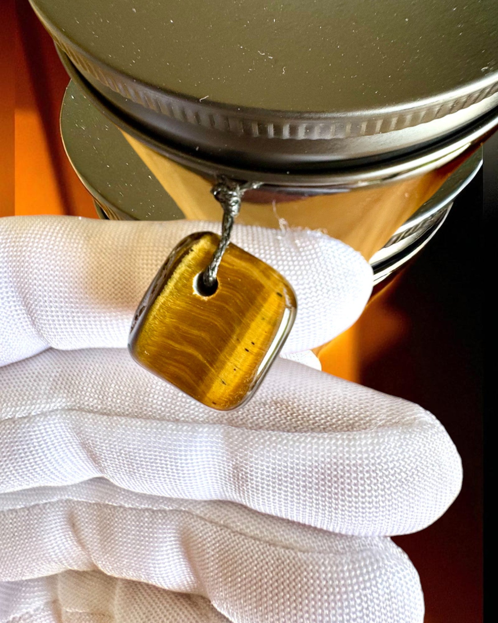 Candela Intenzionale Potere della Tigre – Fiducia in se stessi e prosperità, 250 ml, possibilità di personalizzazione del coperchio per regalo