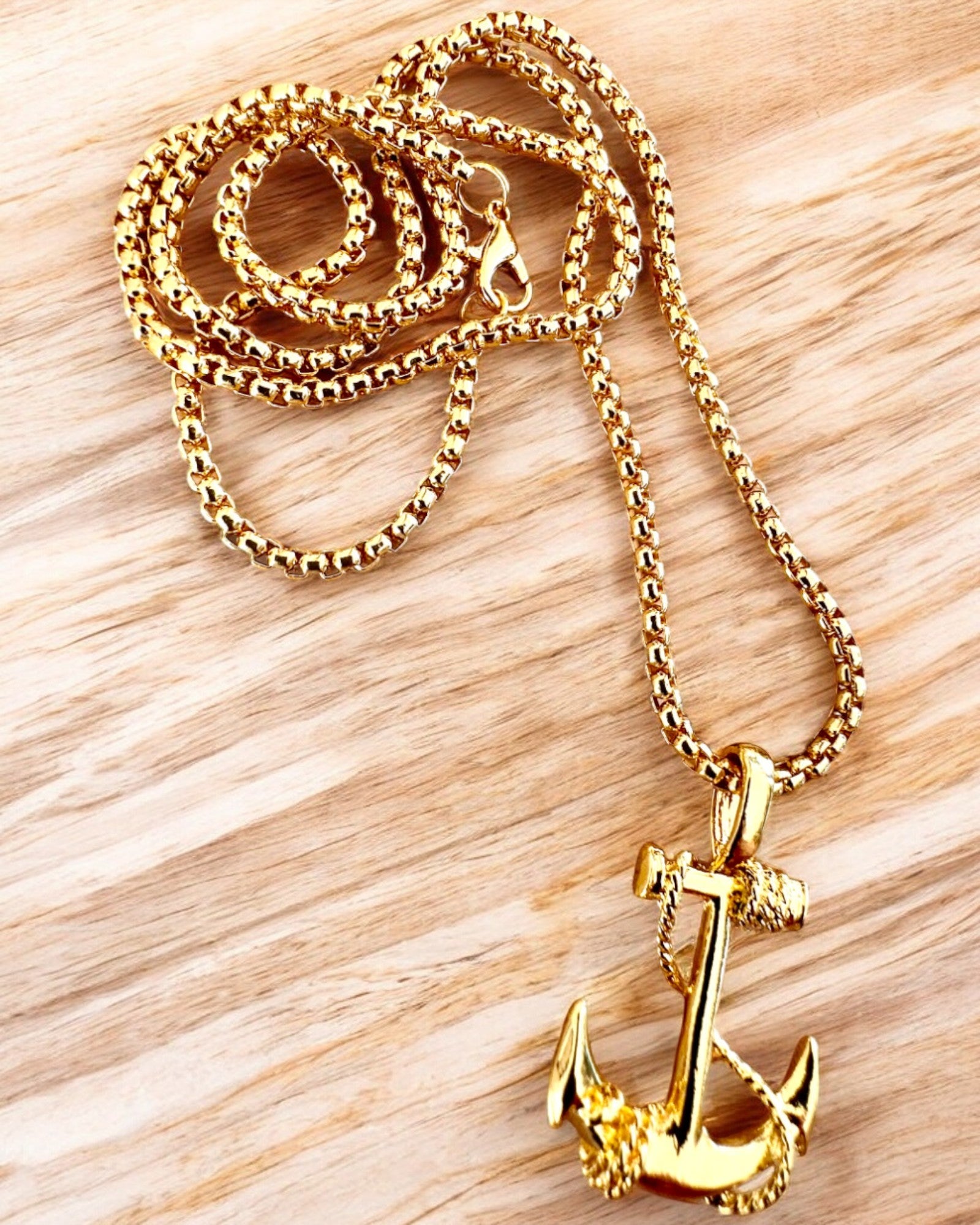 Ancora della Determinazione, Amuleto Marino, collana, possibilità di personalizzazione con incisione per regalo, 3 varianti tra cui scegliere