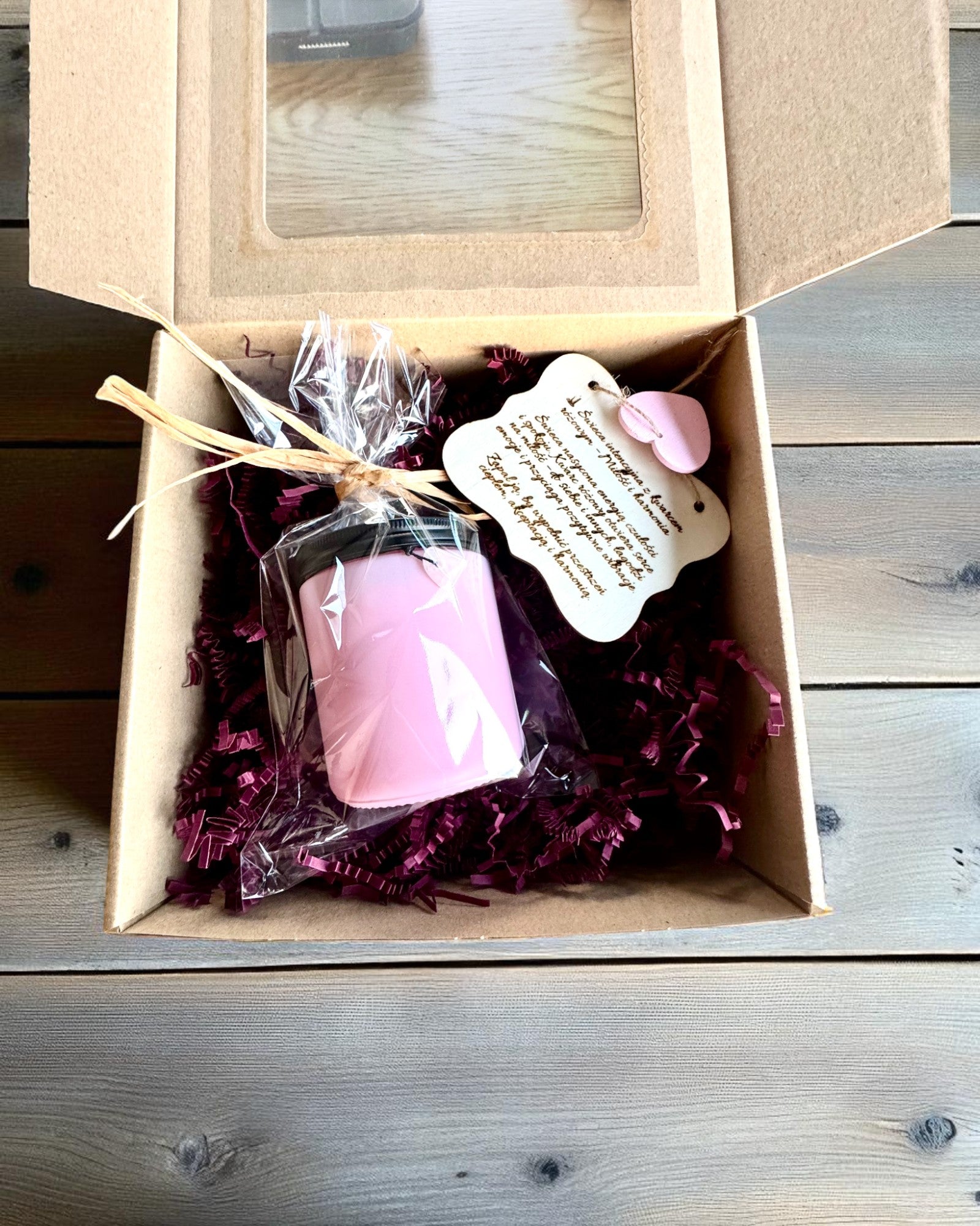 Candela di soia intenzionale Quarzo Rosa – amore, armonia e tranquillità del cuore, 250 ml, possibilità di personalizzazione per regalo