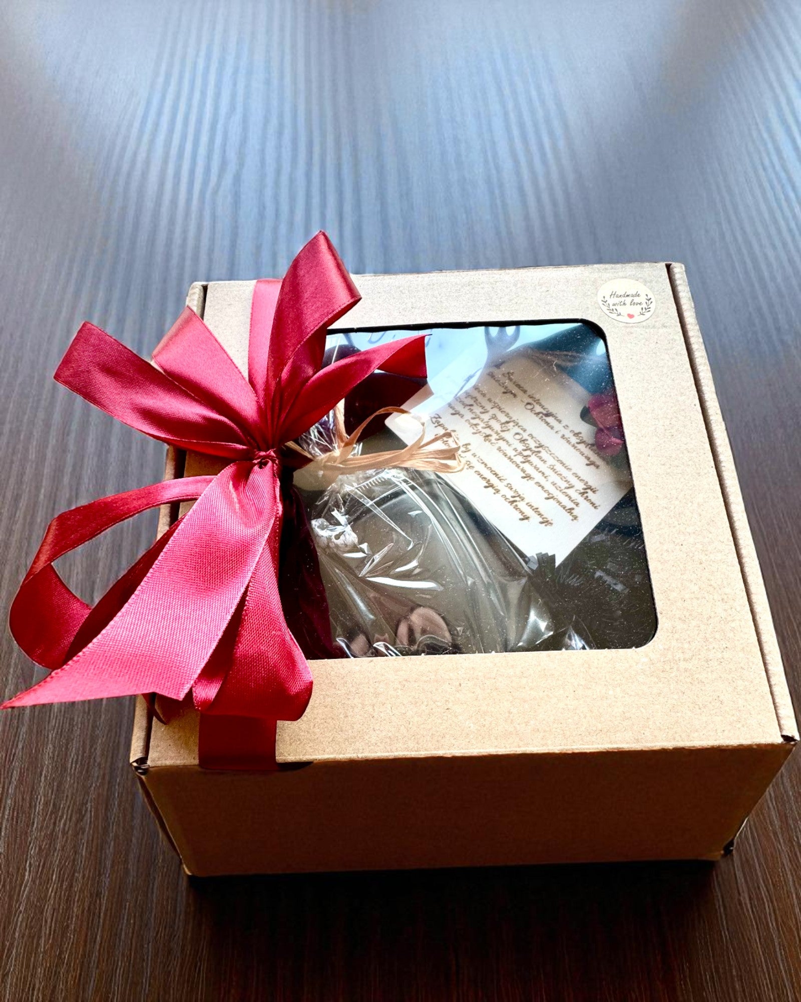 Candela di soia intenzionale Ossidiana – fiducia in sé stessi e forza interiore, 250 ml, possibilità di personalizzazione come regalo