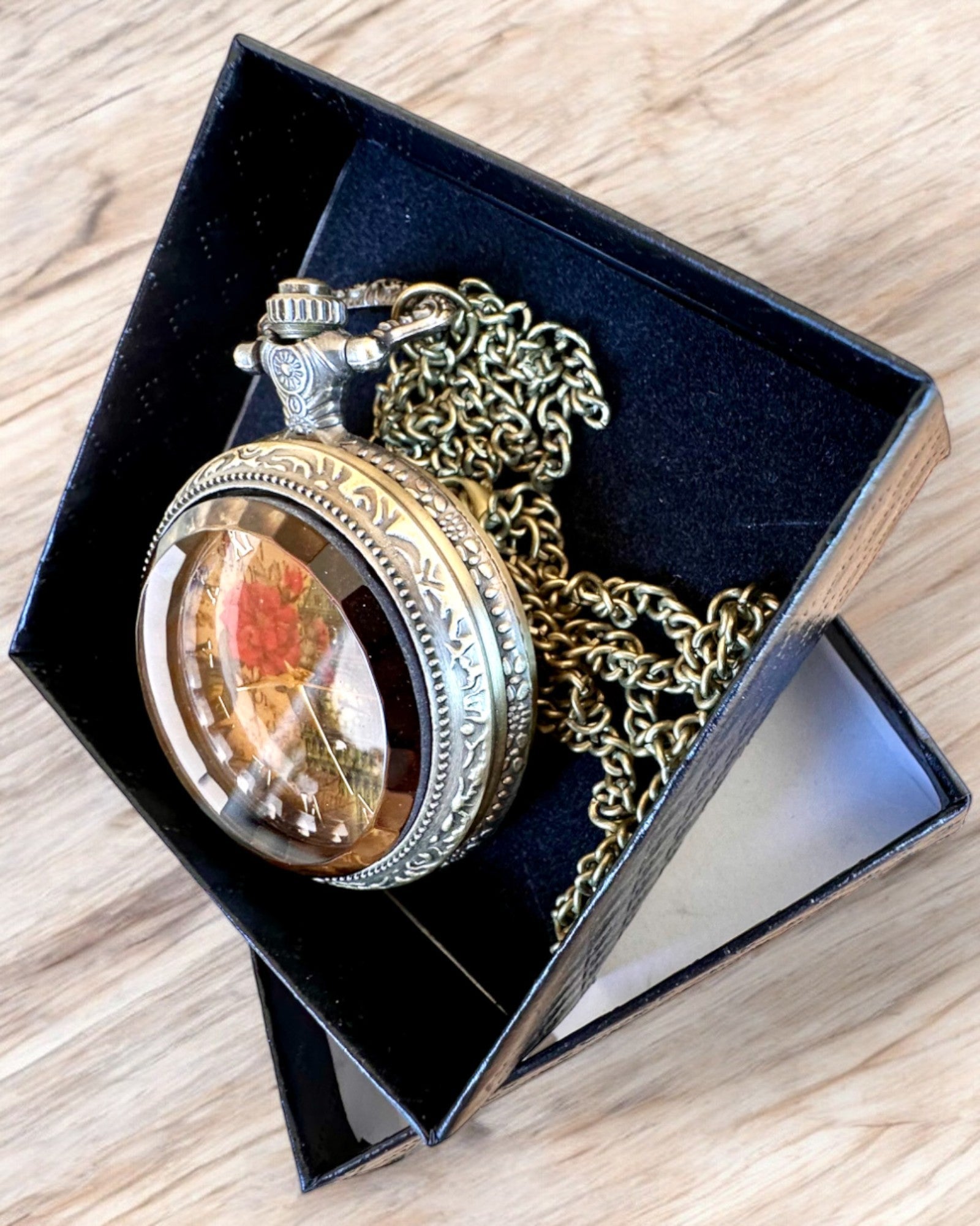 Orologio da tasca "Vintage Charm" personalizzazione con incisione per regalo