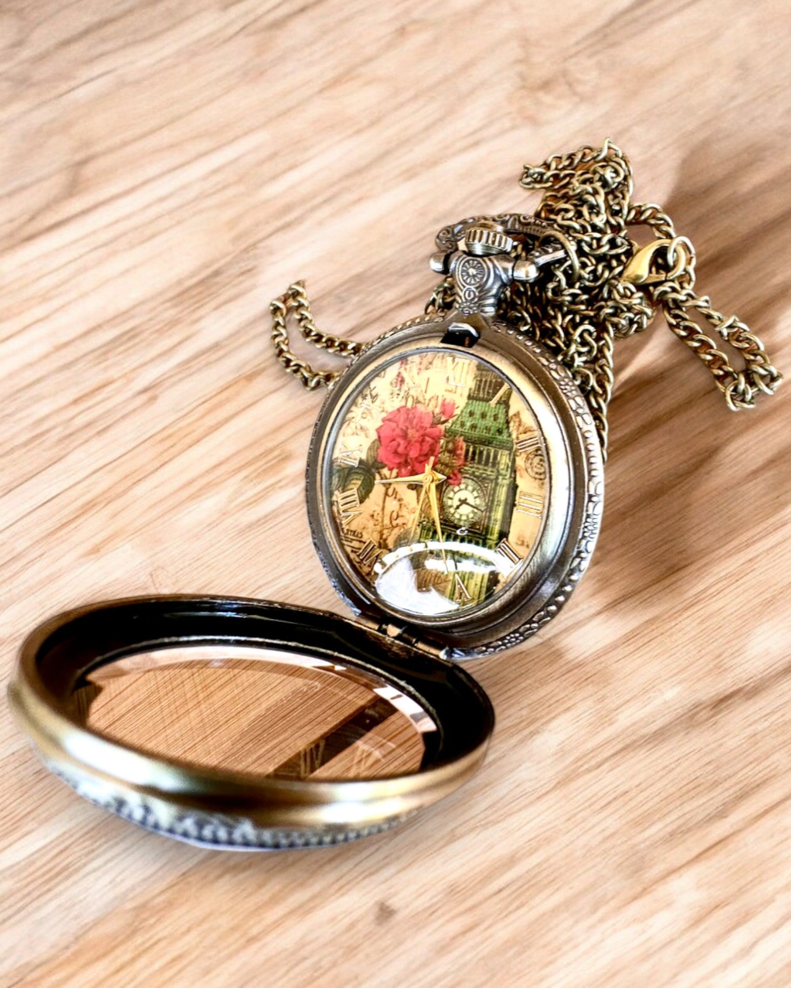 Orologio da tasca "Vintage Charm" personalizzazione con incisione per regalo