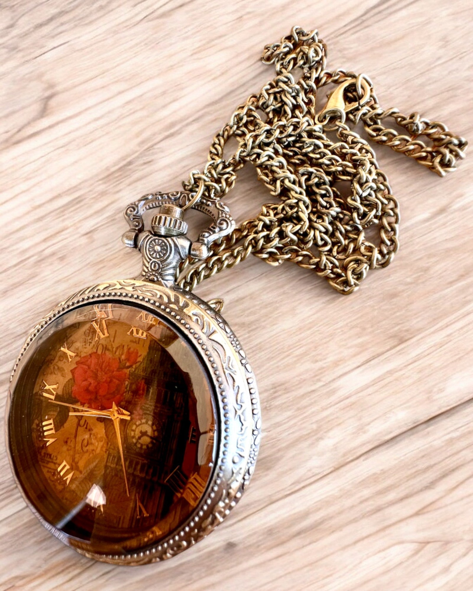 Orologio da tasca "Vintage Charm" personalizzazione con incisione per regalo