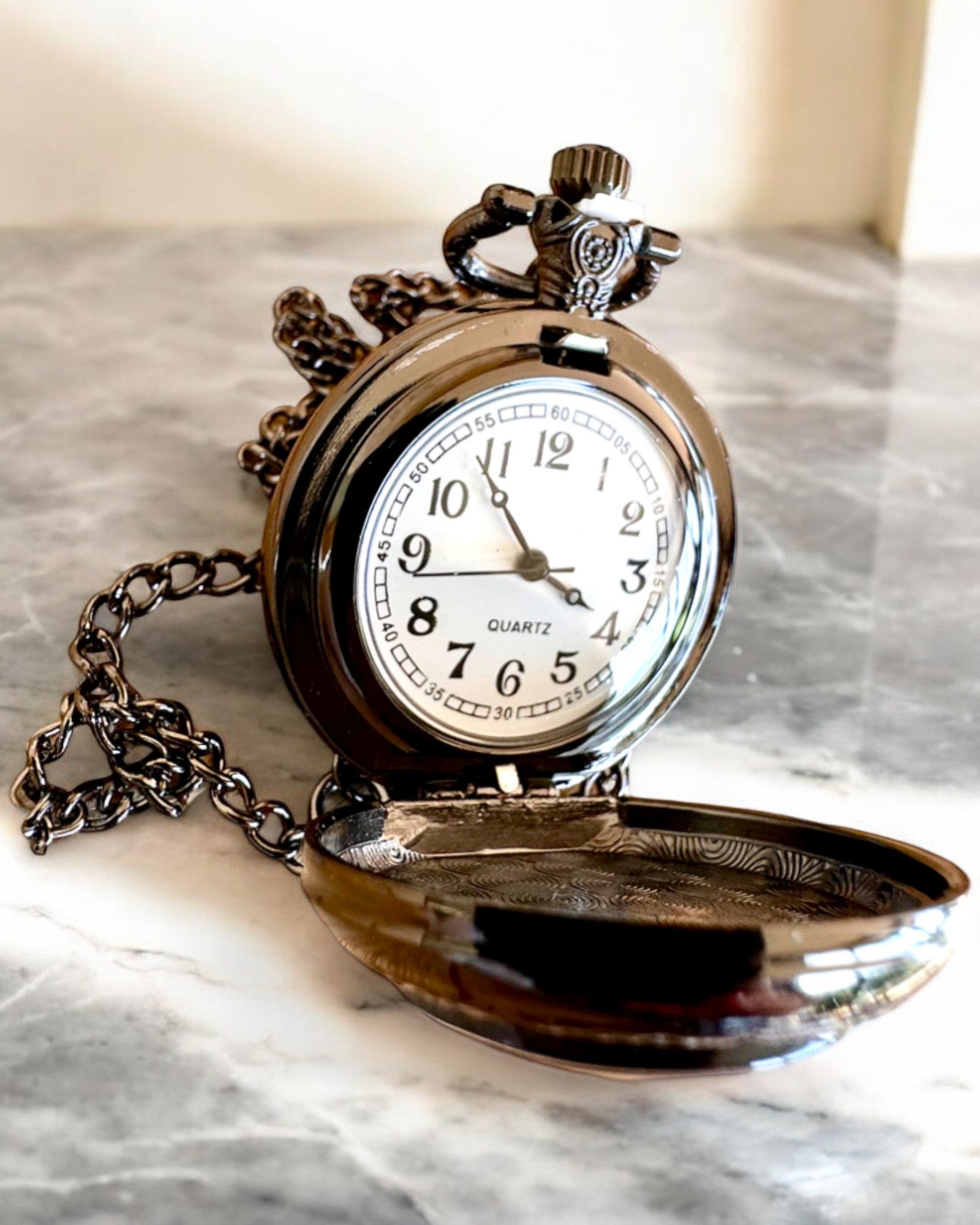 Orologio da Tasca Rosa della Notte, possibilità di personalizzazione con incisione per regalo