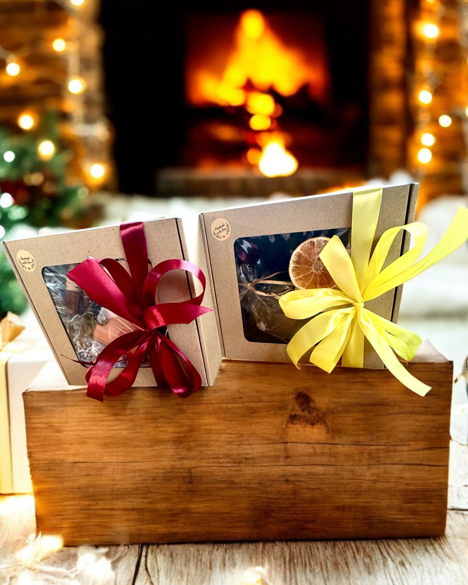 Candela di soia intenzionale 250 ml con pietra naturale – scegli la tua energia: Citrino o Granato, personalizzazione con incisione per regalo