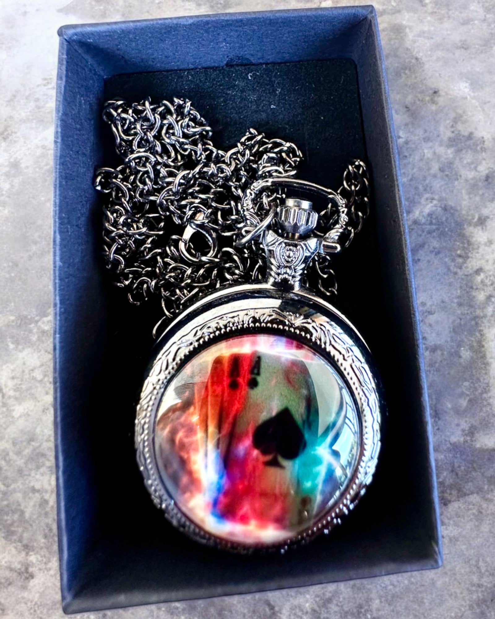 Orologio da tasca "Magiczna Talia" - Accessorio elegante in acciaio inossidabile, personalizzazione con incisione per regalo