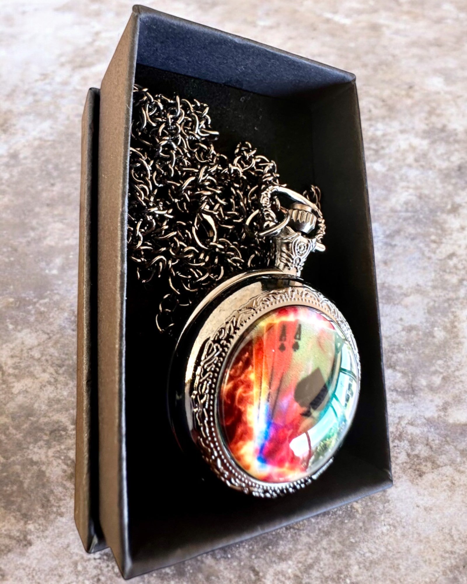 Orologio da tasca "Magiczna Talia" - Accessorio elegante in acciaio inossidabile, personalizzazione con incisione per regalo