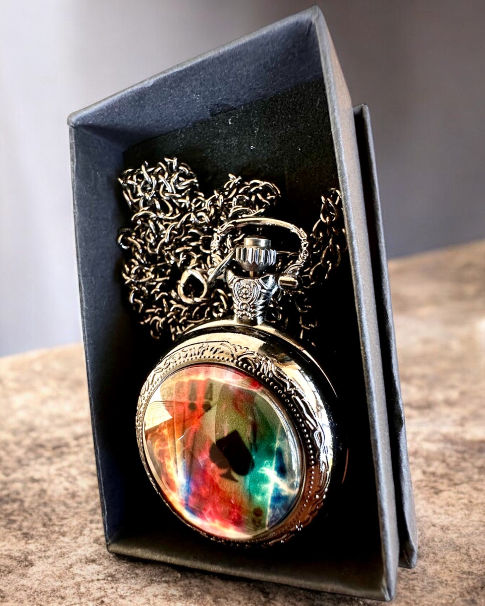 Orologio da tasca "Magiczna Talia" - Accessorio elegante in acciaio inossidabile, personalizzazione con incisione per regalo