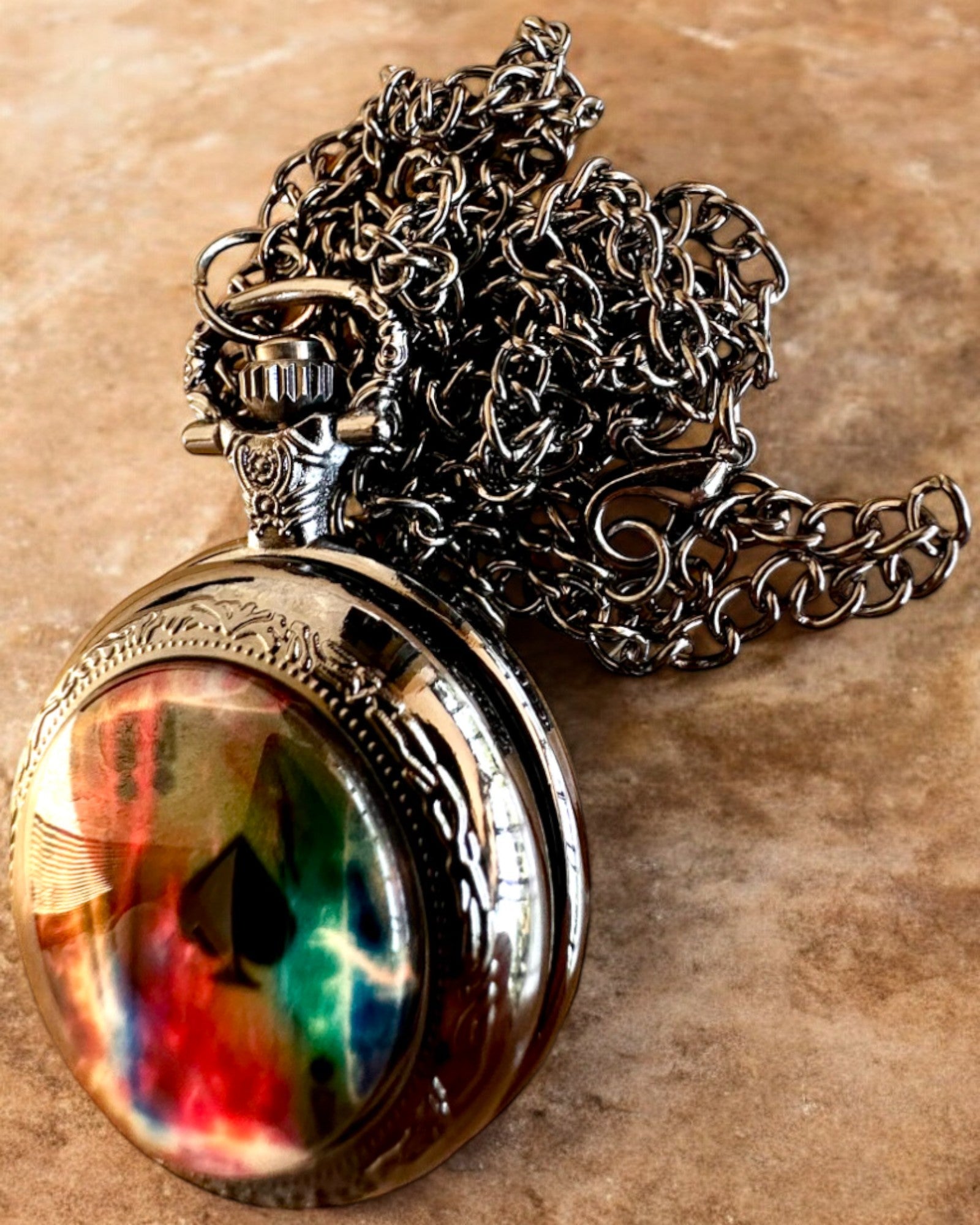 Orologio da tasca "Magiczna Talia" - Accessorio elegante in acciaio inossidabile, personalizzazione con incisione per regalo