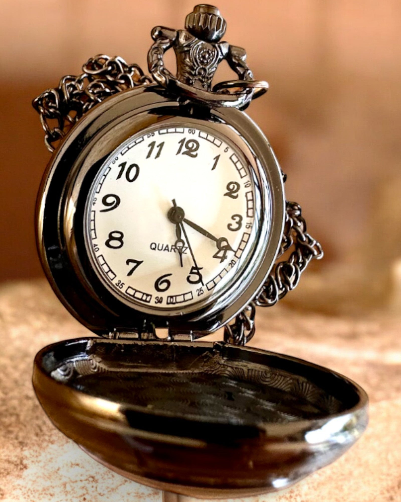 Orologio da tasca "Magiczna Talia" - Accessorio elegante in acciaio inossidabile, personalizzazione con incisione per regalo