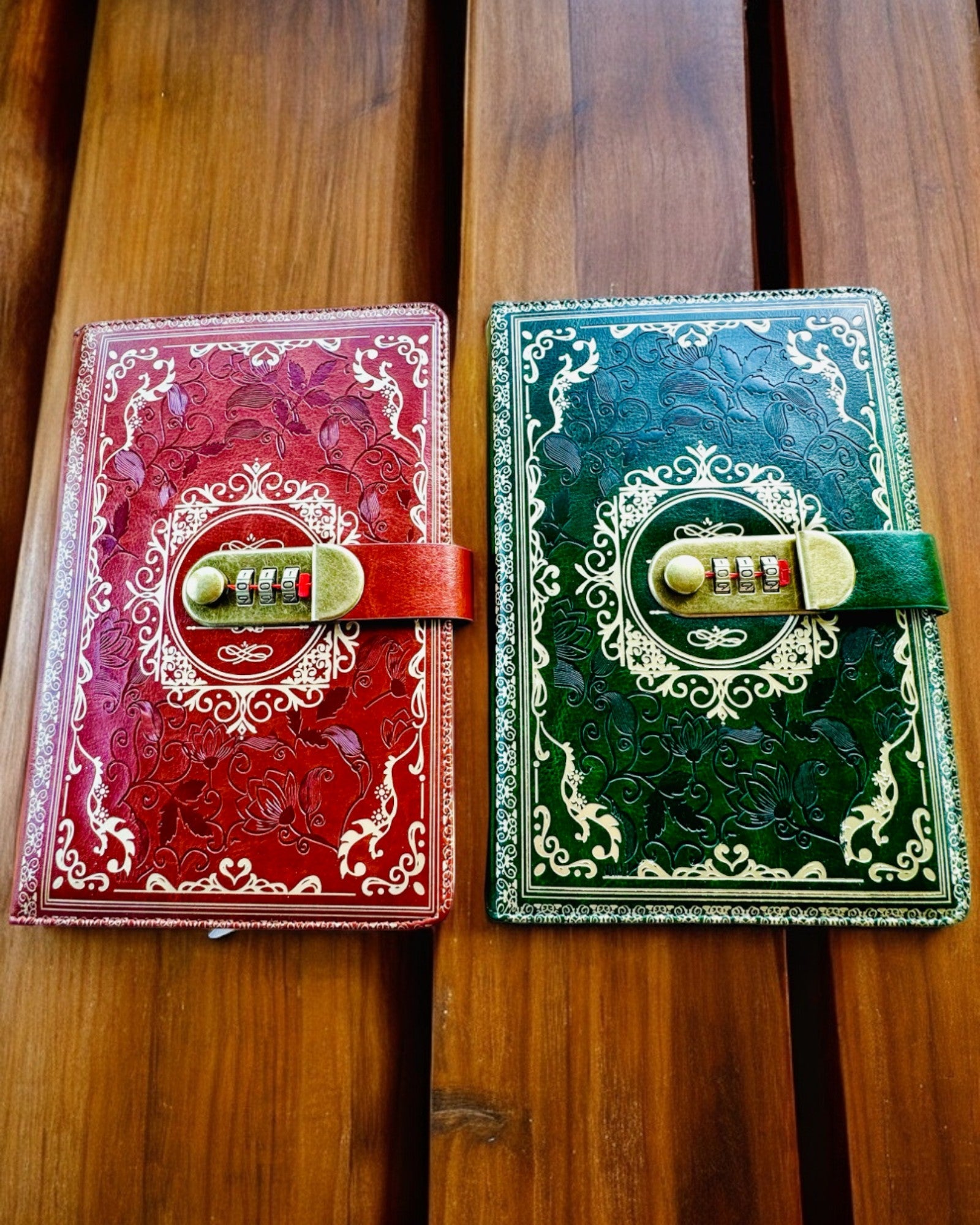 Taccuino in Pelle Esclusivo "Sekretnik" A5 con Serratura a Combinazione - personalizzazione con incisione