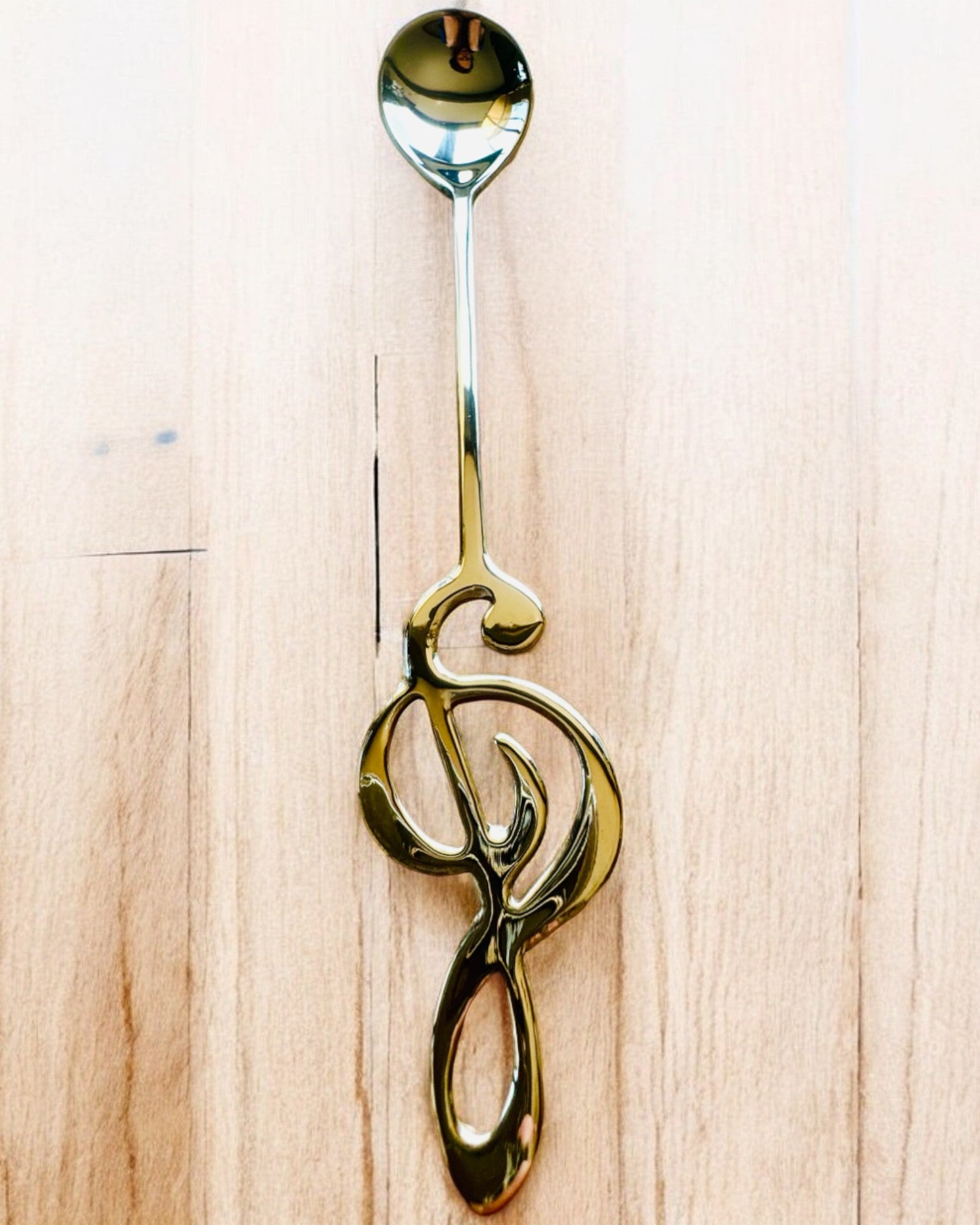 Cucchiaino Elegante con Chiave di Violino – Personalizzato per regalo, 2 varianti di colore a scelta