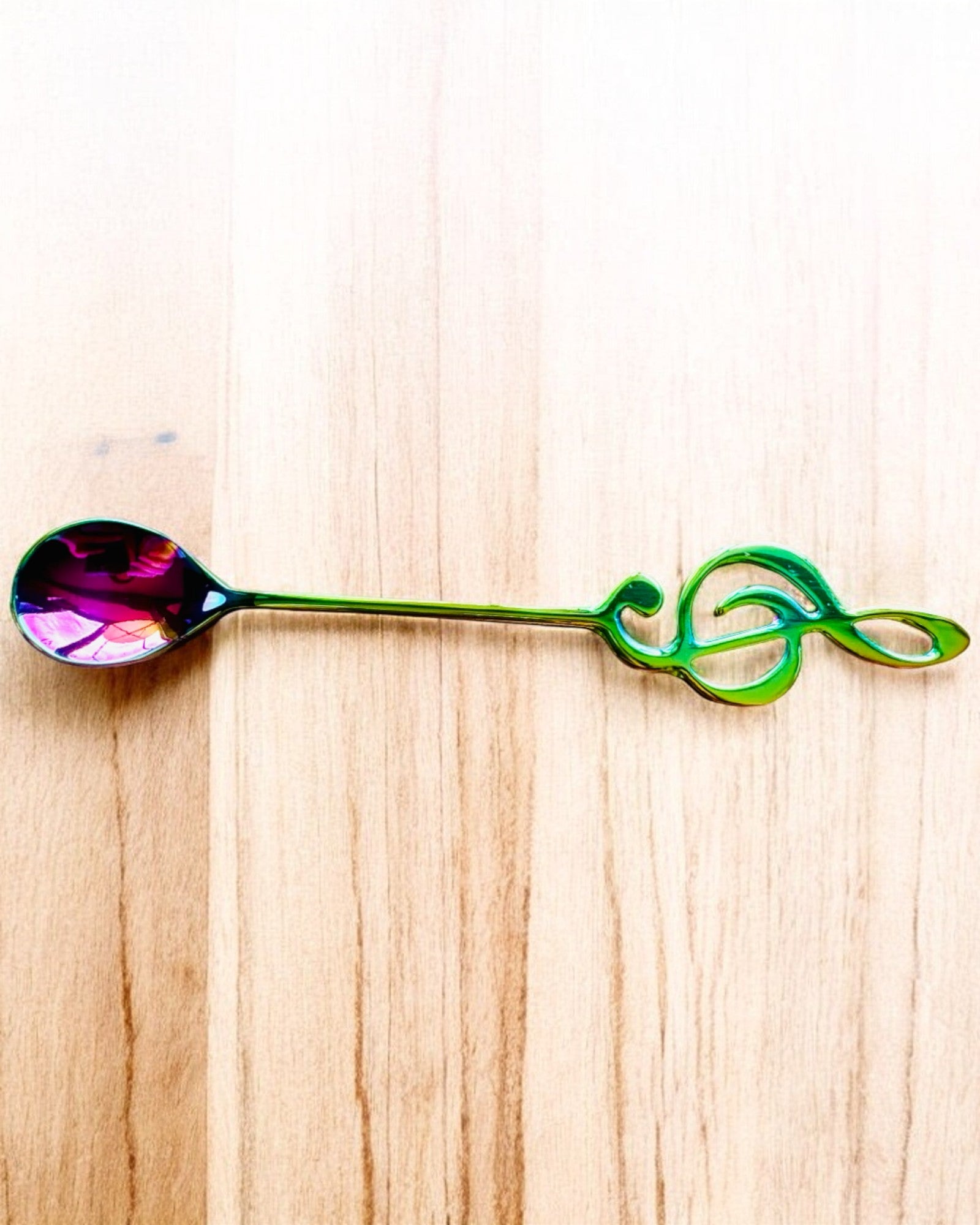 Cucchiaino Elegante con Chiave di Violino – Personalizzato per regalo, 2 varianti di colore a scelta