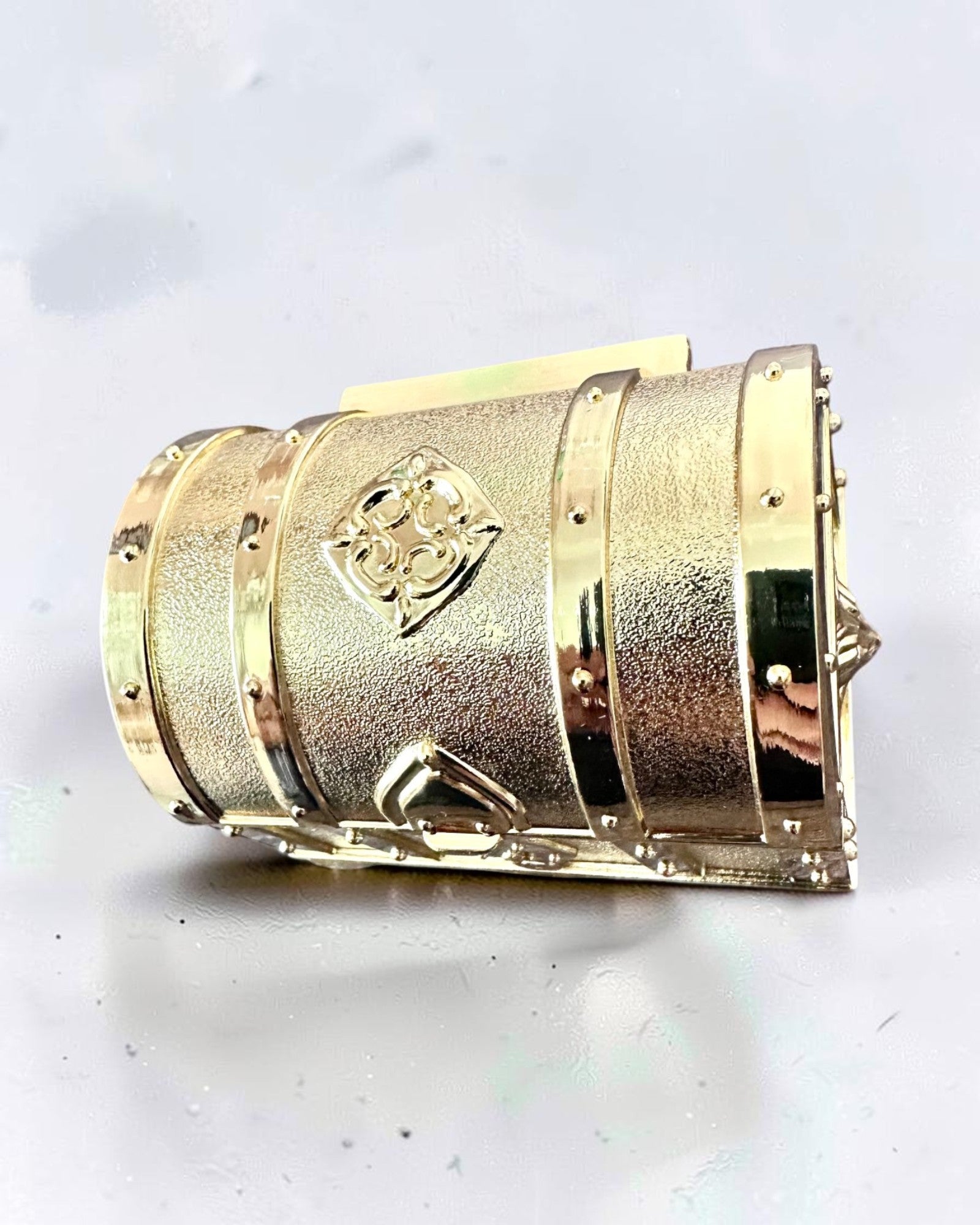 Scrigno del Tesoro Metallico Retrò con Incisione - Scatola Argentata 7x5x5 cm
