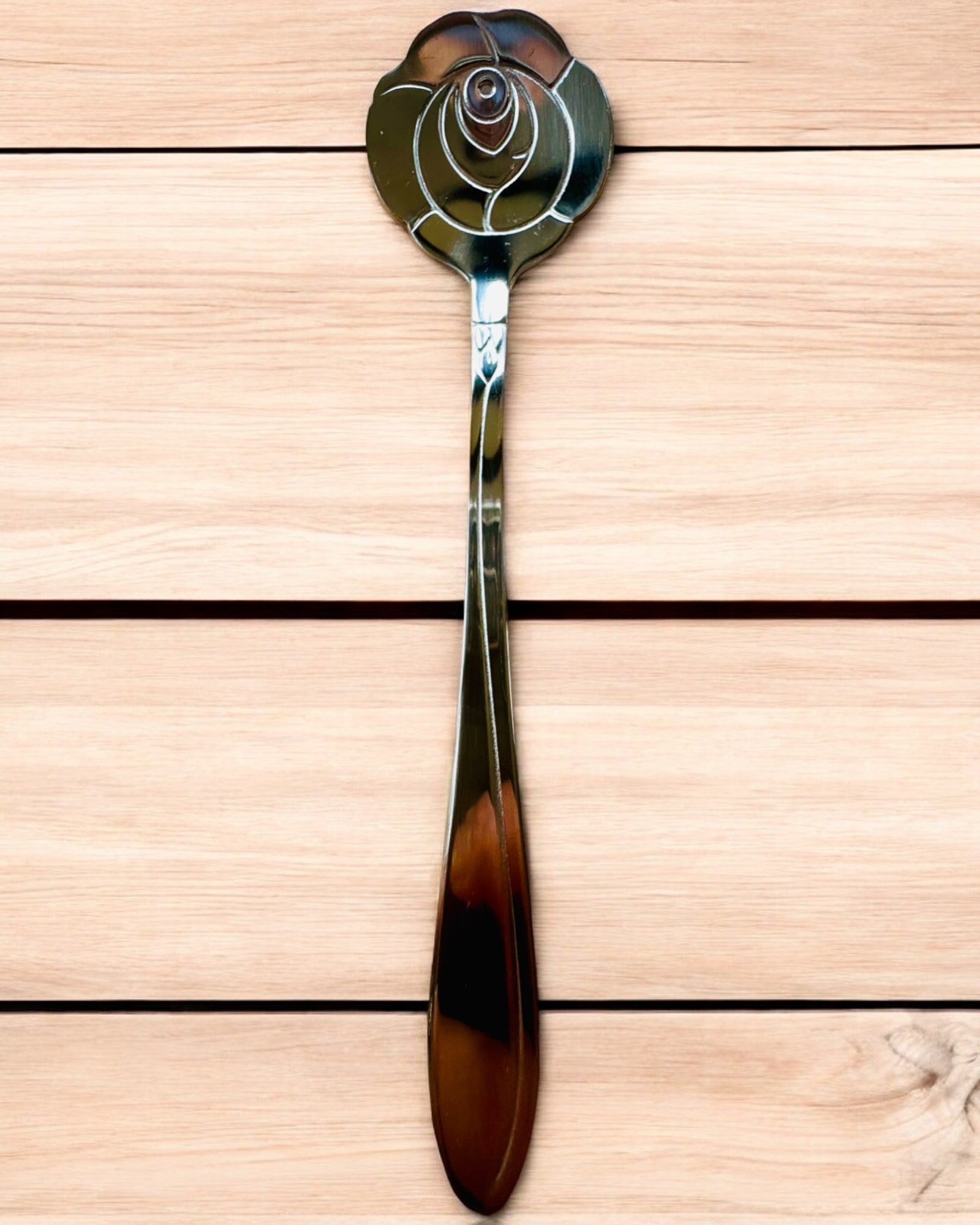 Cucchiaino elegante "Kwiatowa Elegancja" – Personalizzato per regalo, incisione, 7 varianti tra cui scegliere