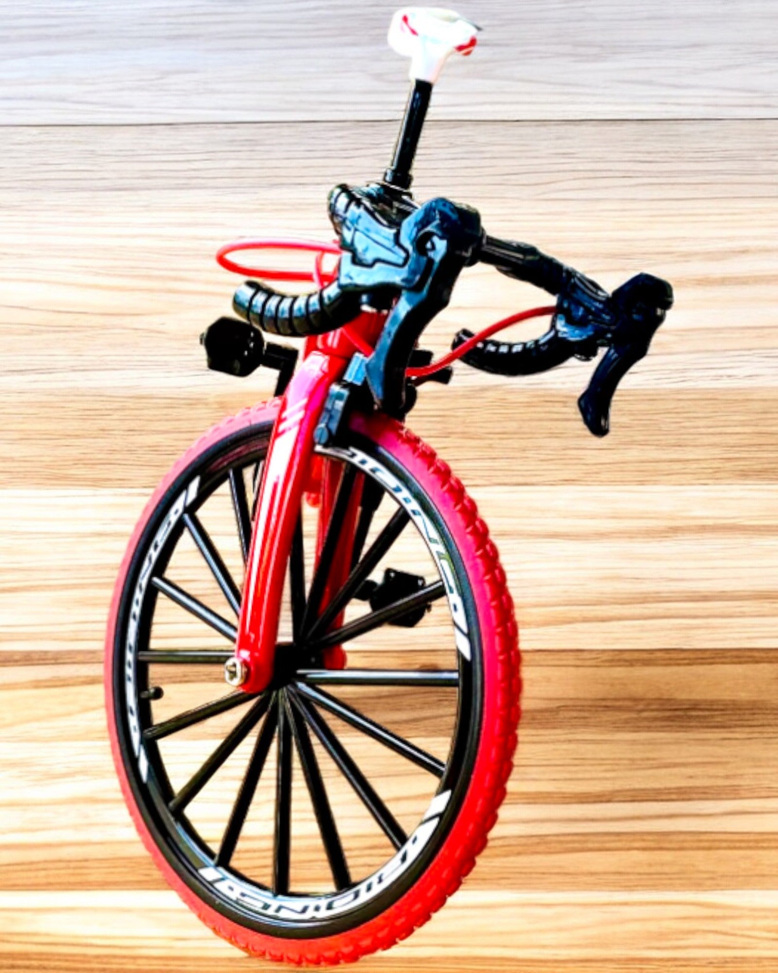 Modello in Miniatura di Bicicletta Rossa in Metallo "SpeedMaster" personalizzazione con incisione per regalo, 2 varianti di colore