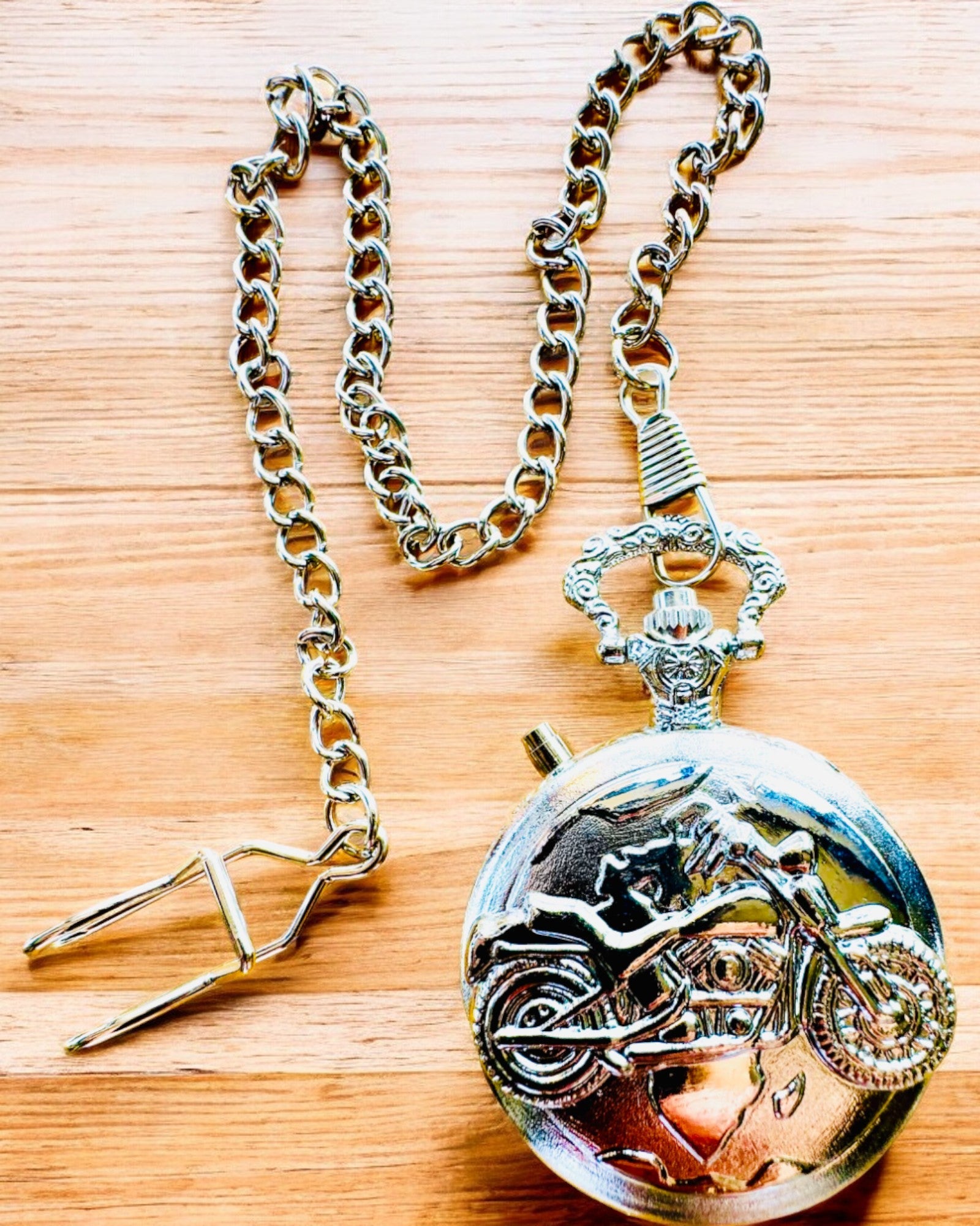 Orologio da Tasca "Motocyklowy Elegancik 2" – Incisione per regalo, 3 varianti di colore